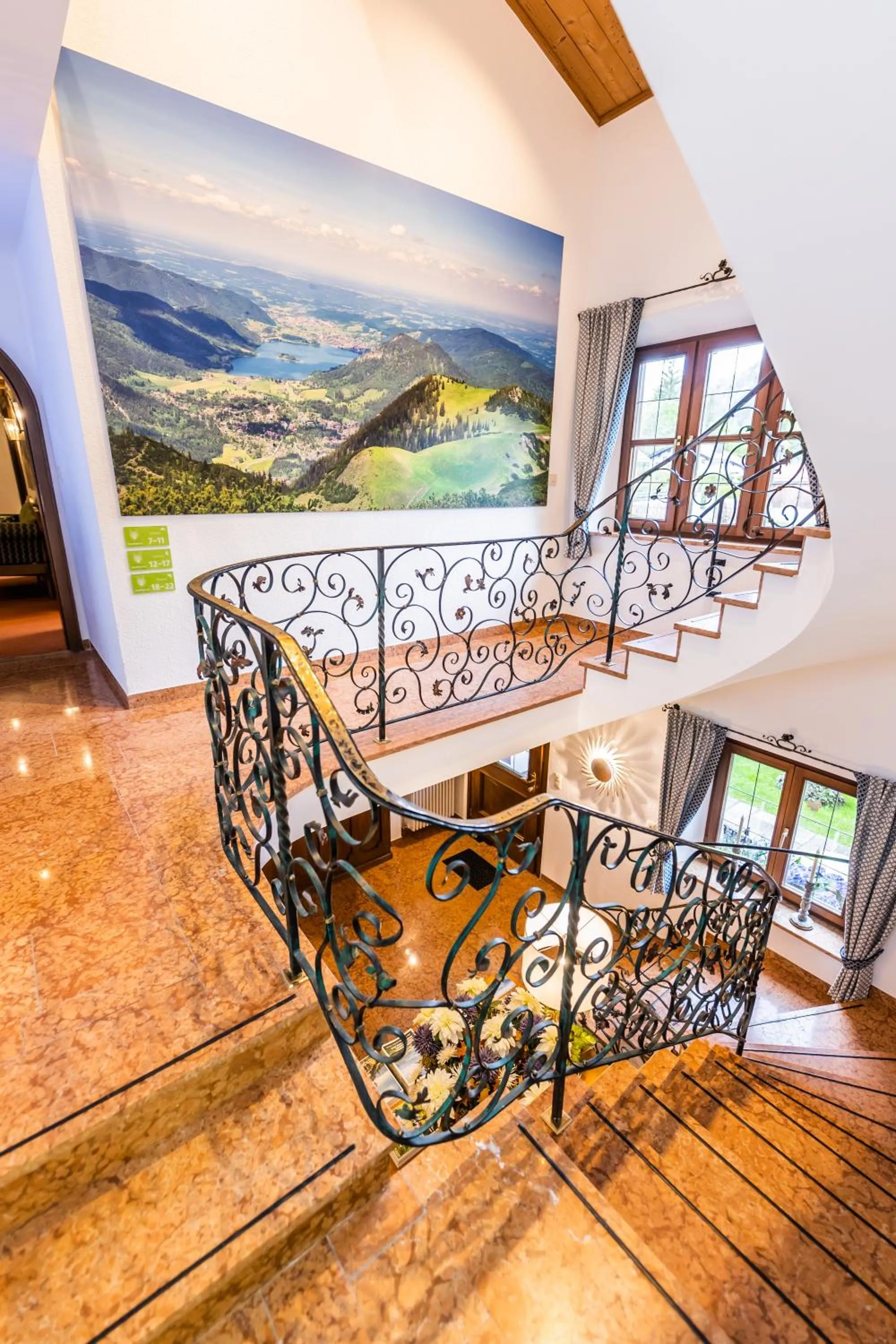 Decorative detail in Hotel Hubertus Schliersee