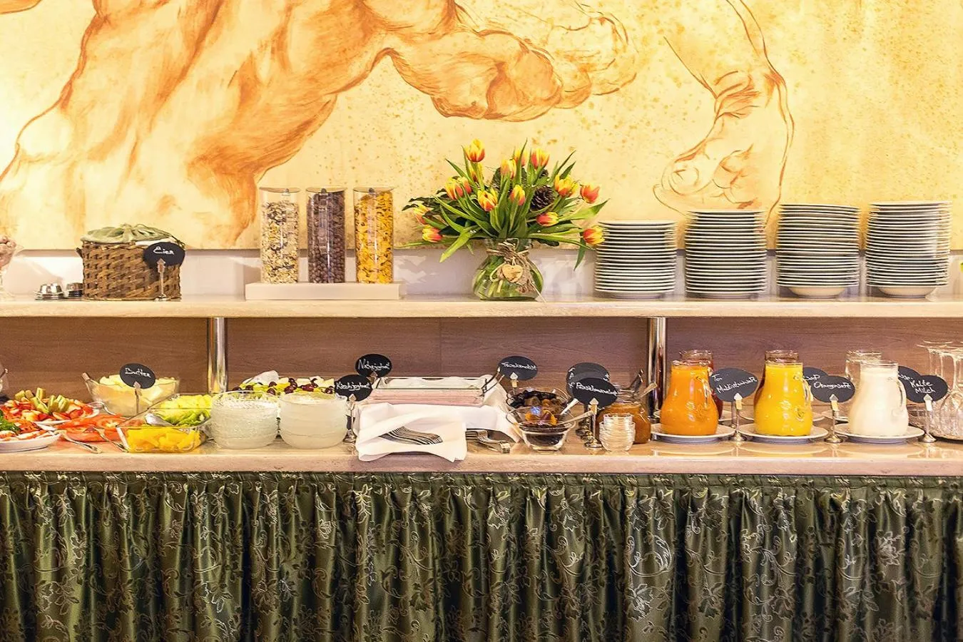 Buffet breakfast in Hotel Diana