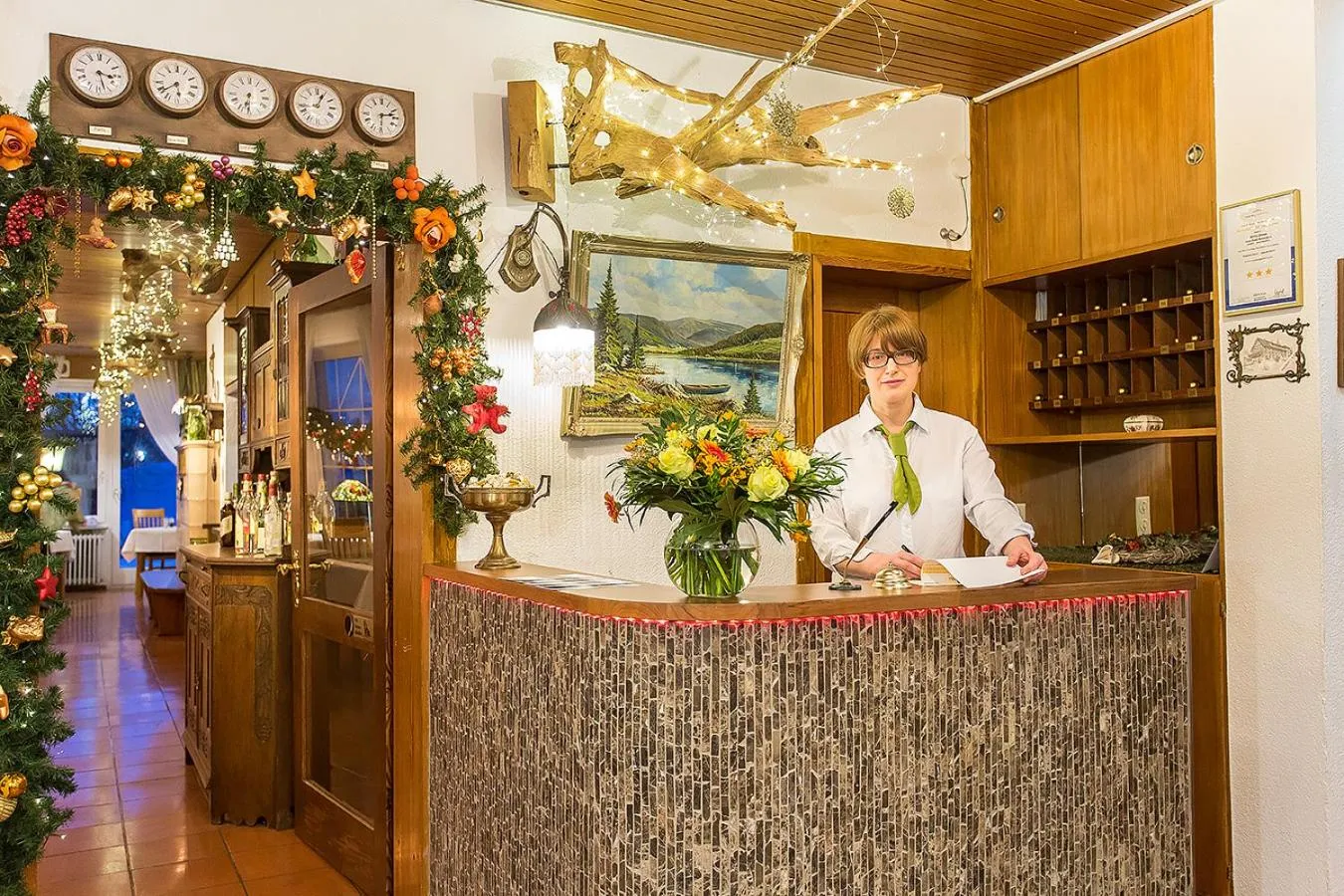 Lobby or reception in Hotel Diana