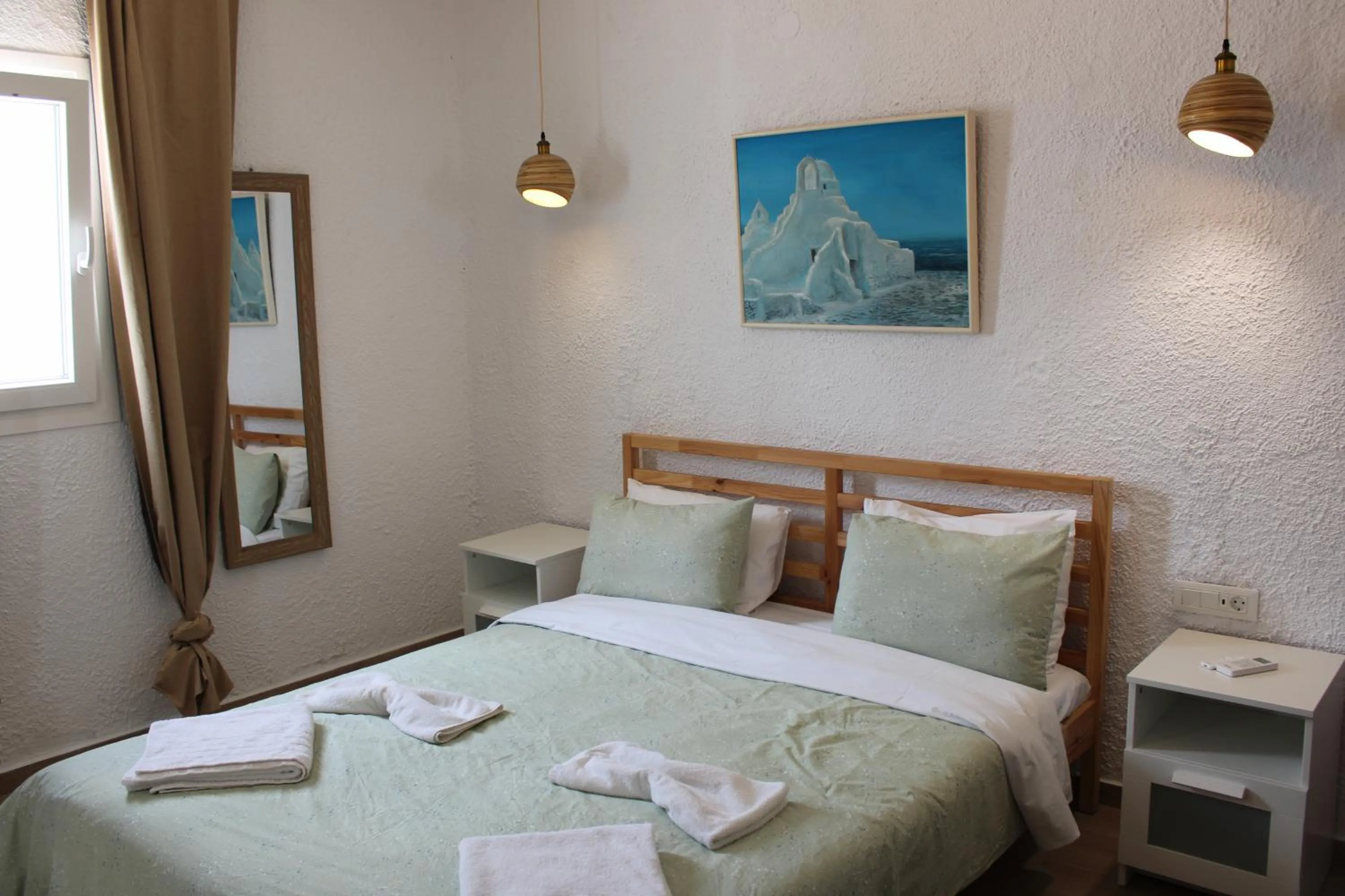 Bed in Vougli View Mykonos