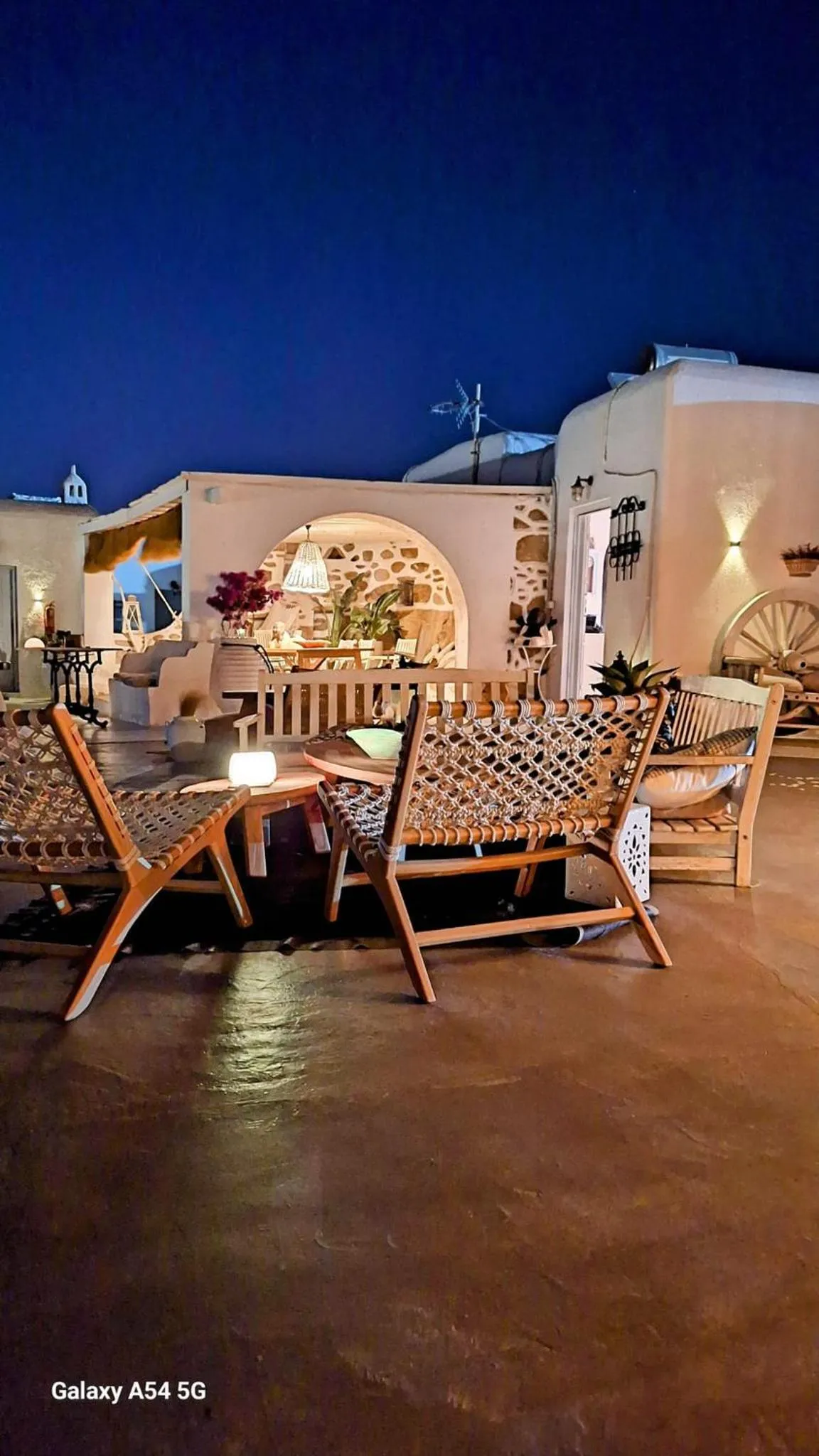 Patio in Vougli View Mykonos