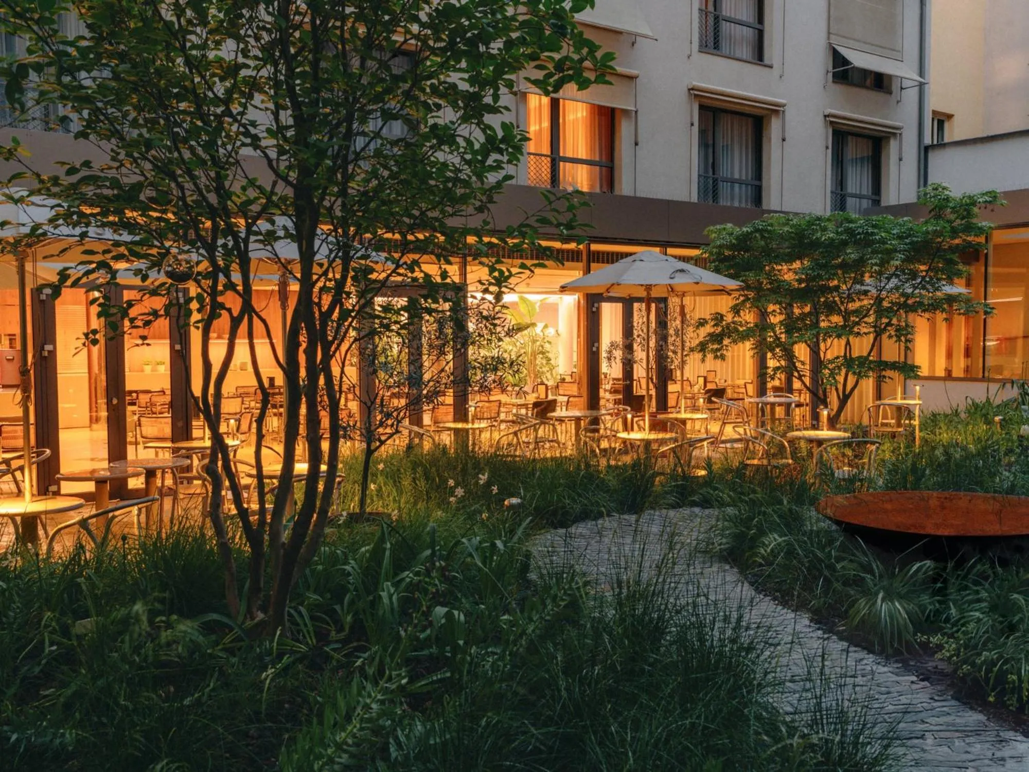 Garden in Hotel Josef