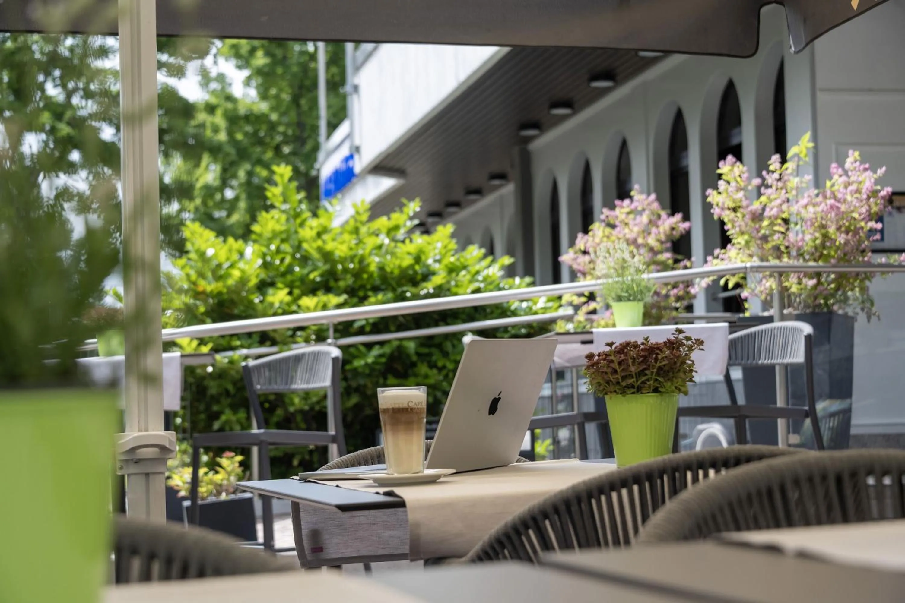 Balcony/Terrace in Maritim Hotel Darmstadt