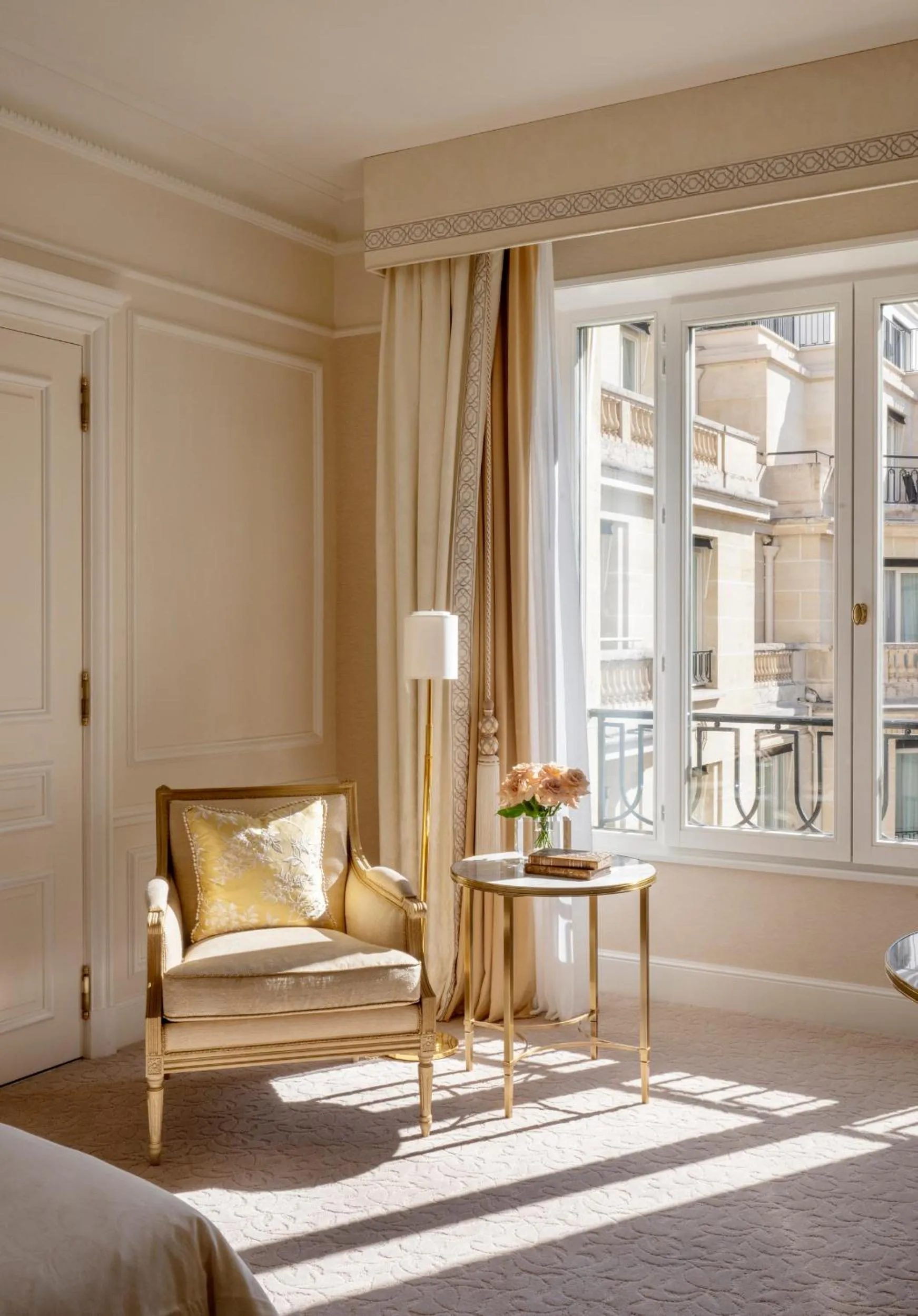 Bed in Four Seasons Hotel George V Paris