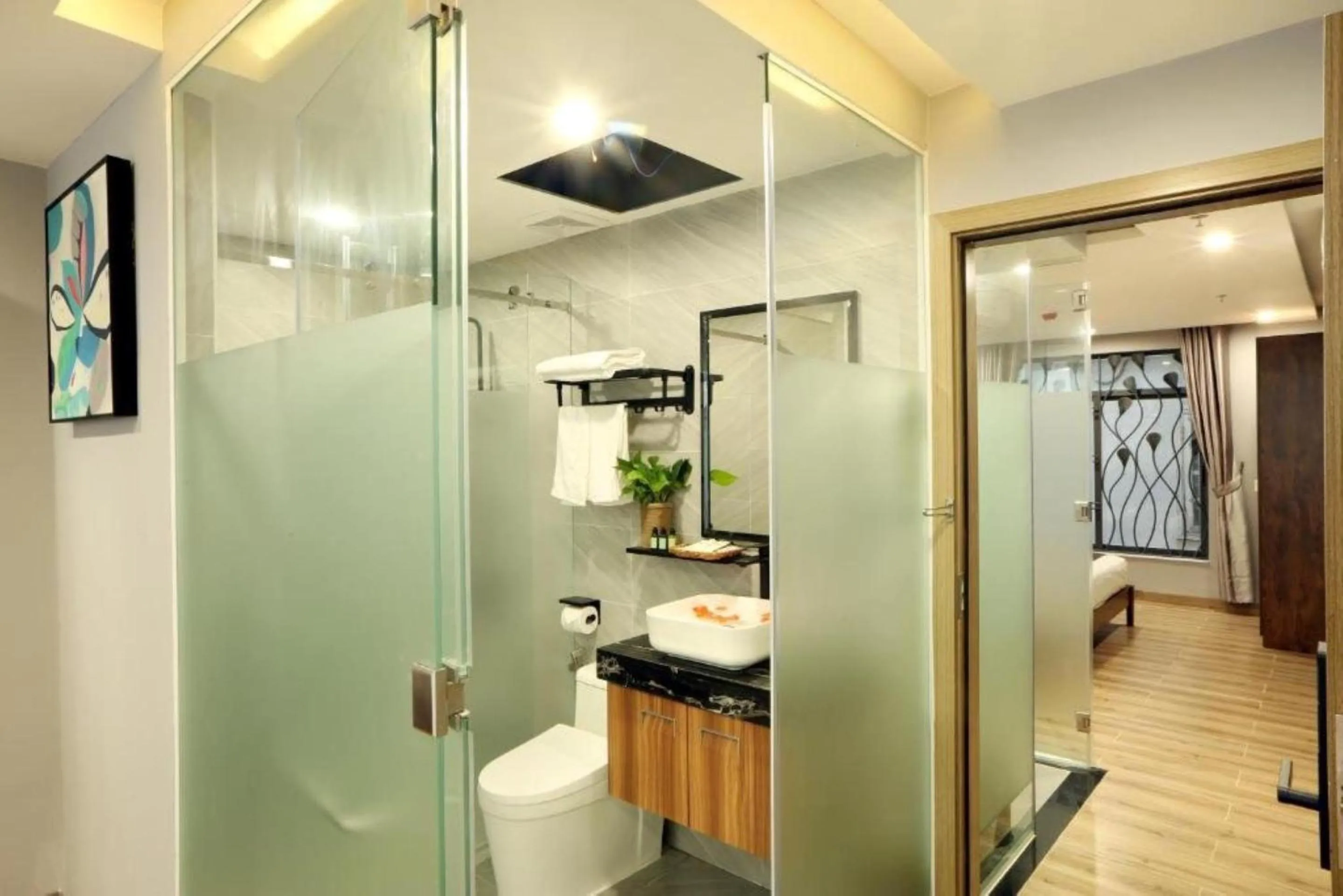 Shower in Mons Boutique Hotel & Apartment