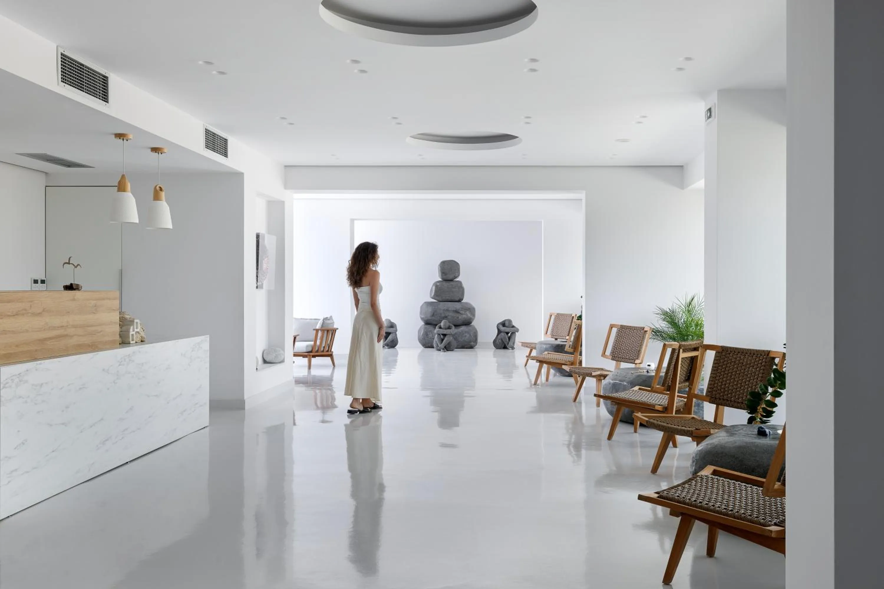 Lobby or reception in Infinity View Hotel Tinos