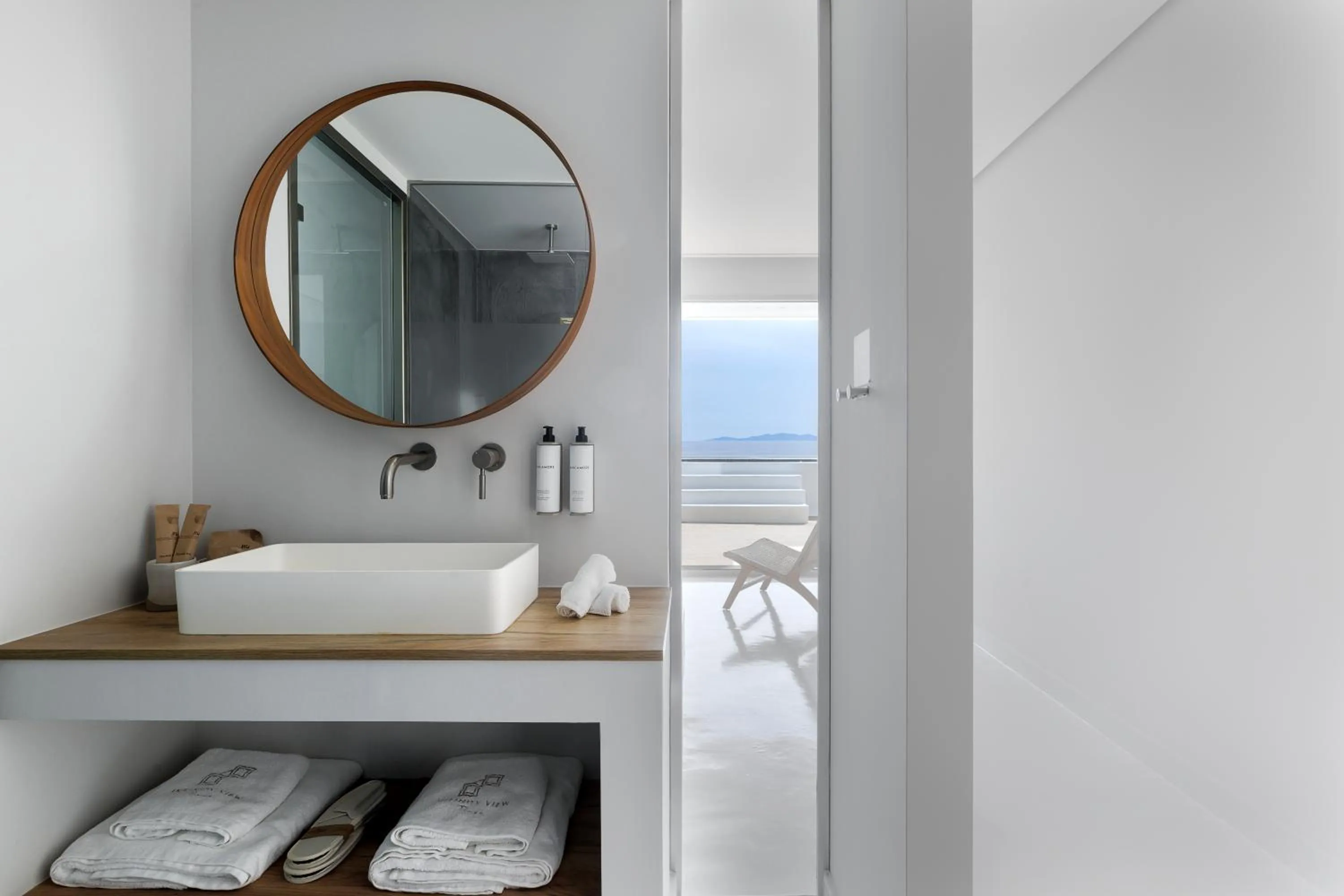 Bathroom in Infinity View Hotel Tinos