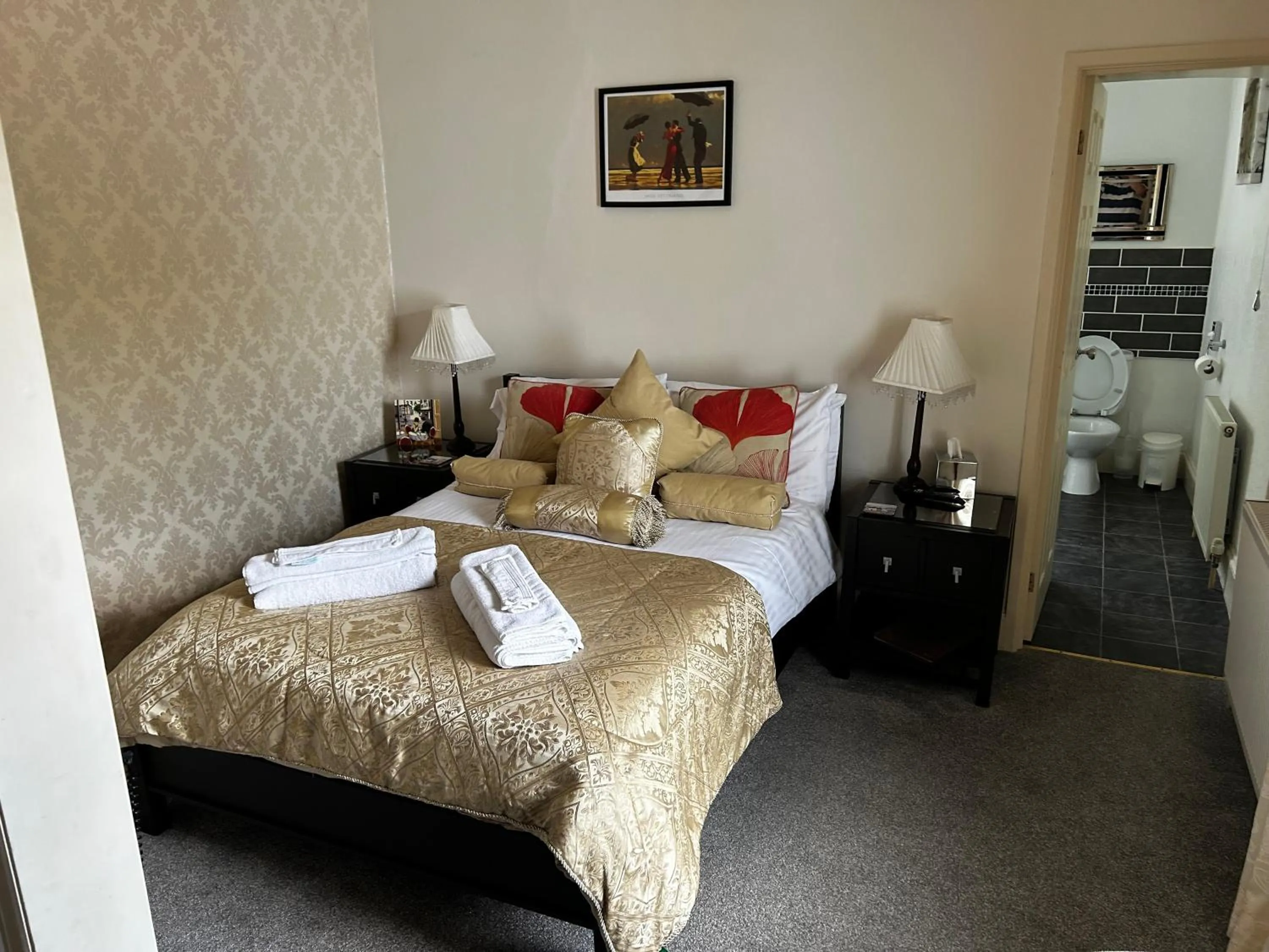 Bed in amber house hotel