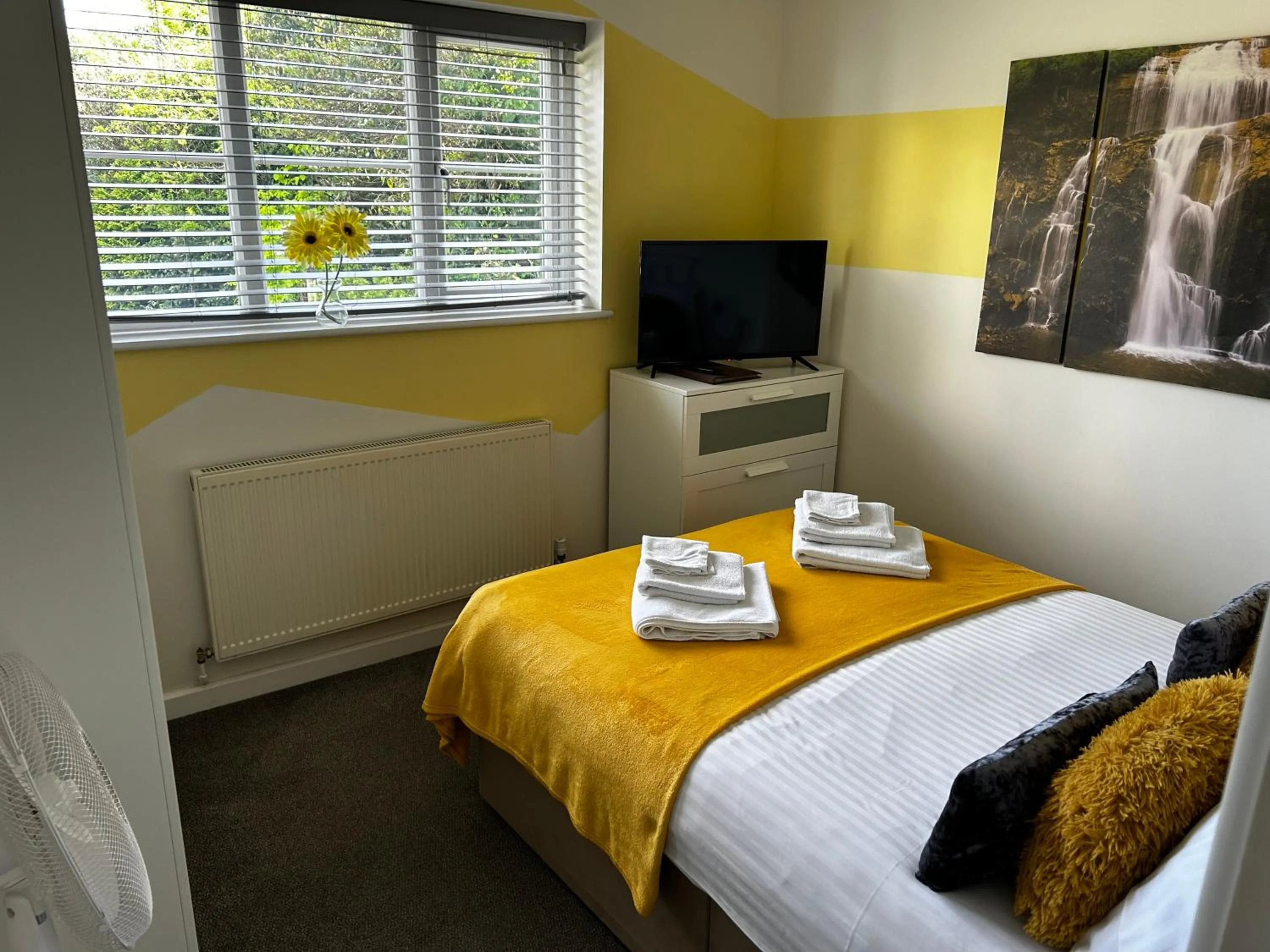 Bed in amber house hotel