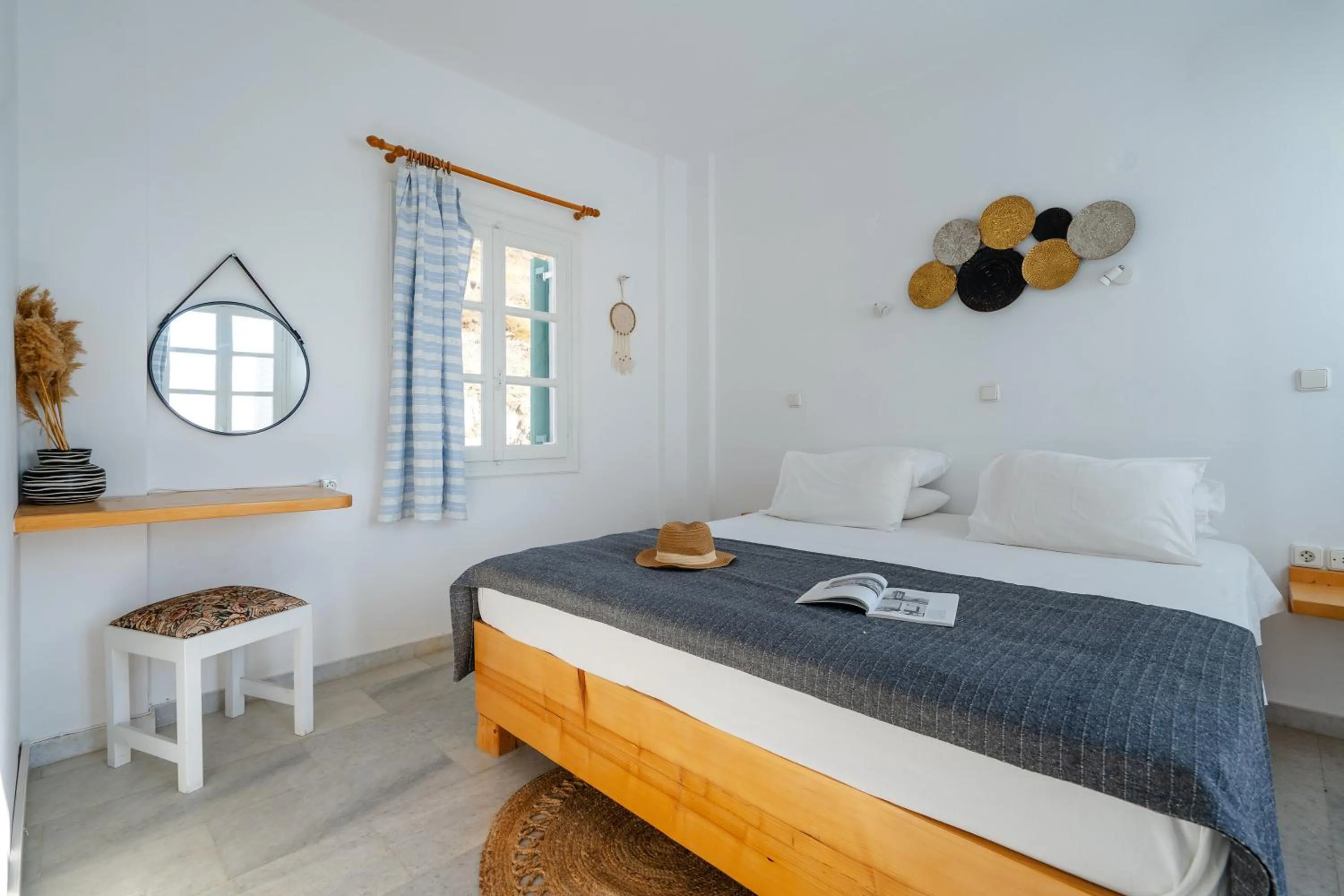 Bed in Naxos Aethereal View