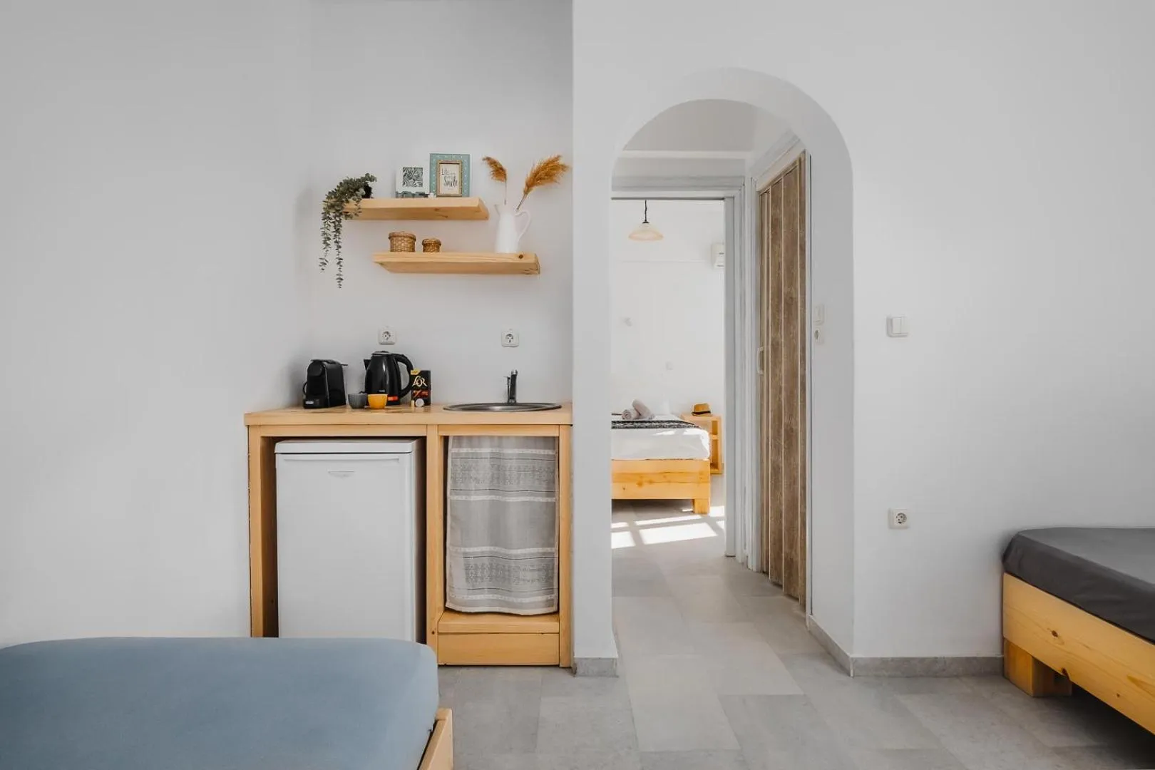 Bed in Naxos Aethereal View