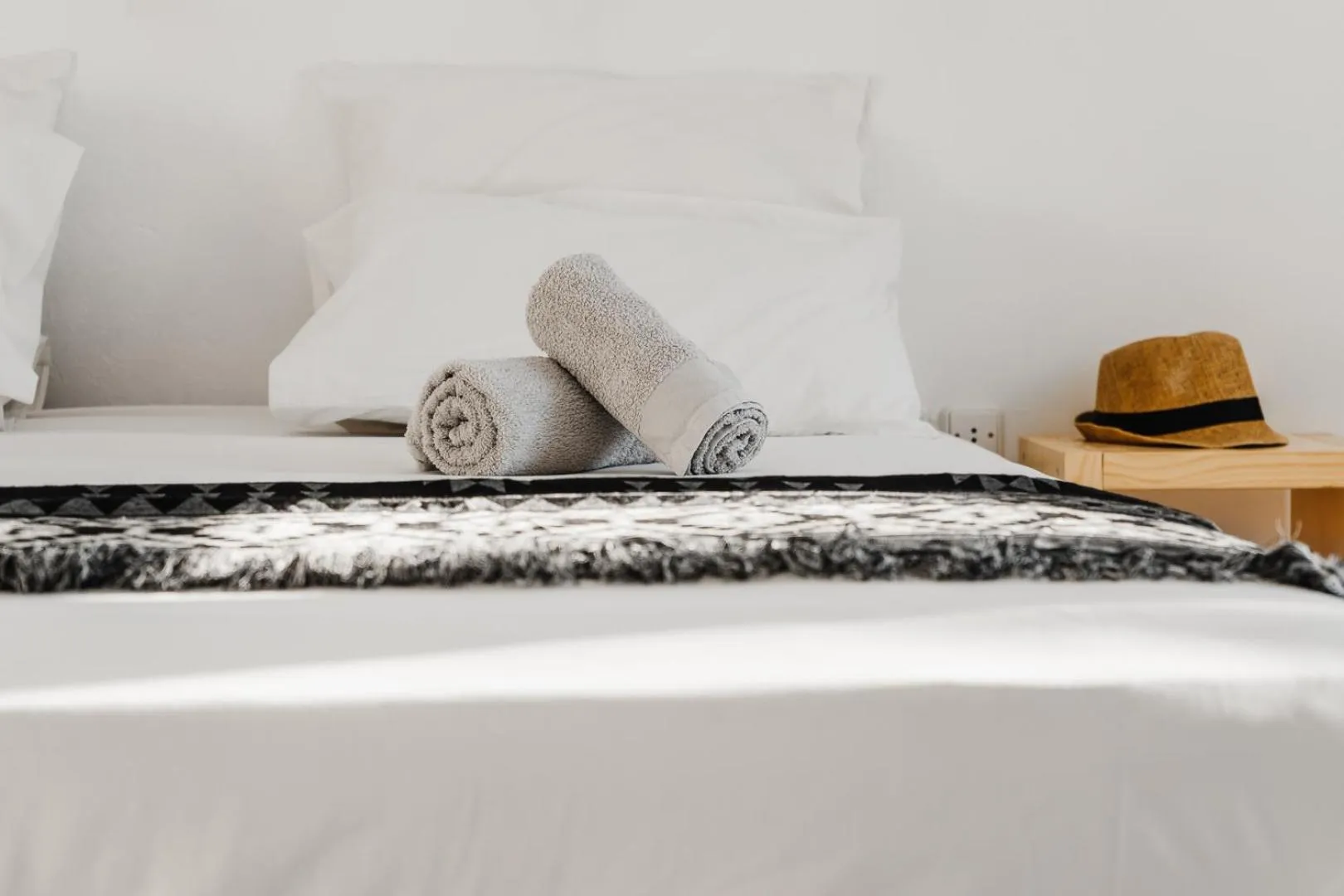 Bed in Naxos Aethereal View