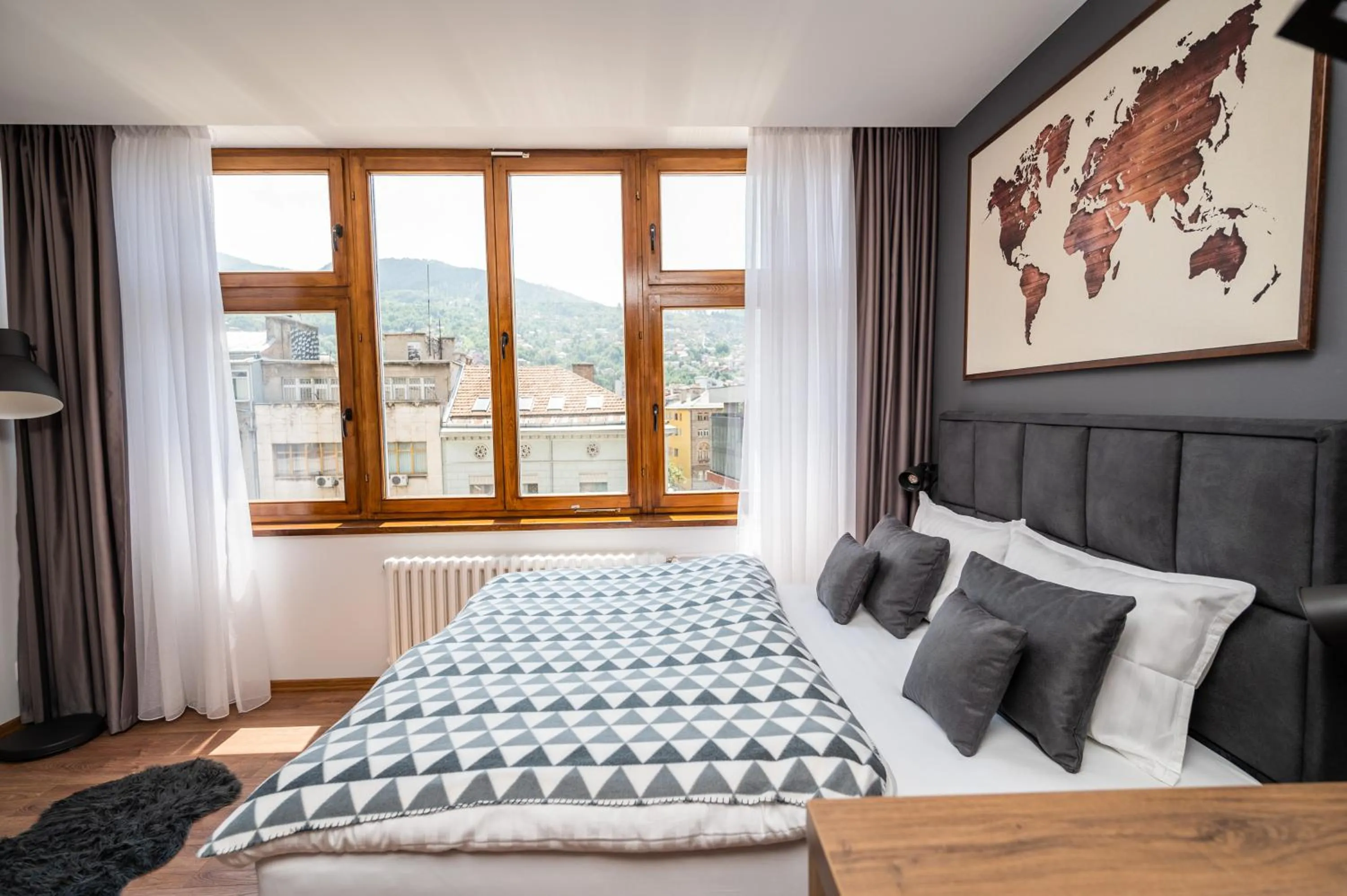 Bed in Modern and Bright Apartments - Main Street