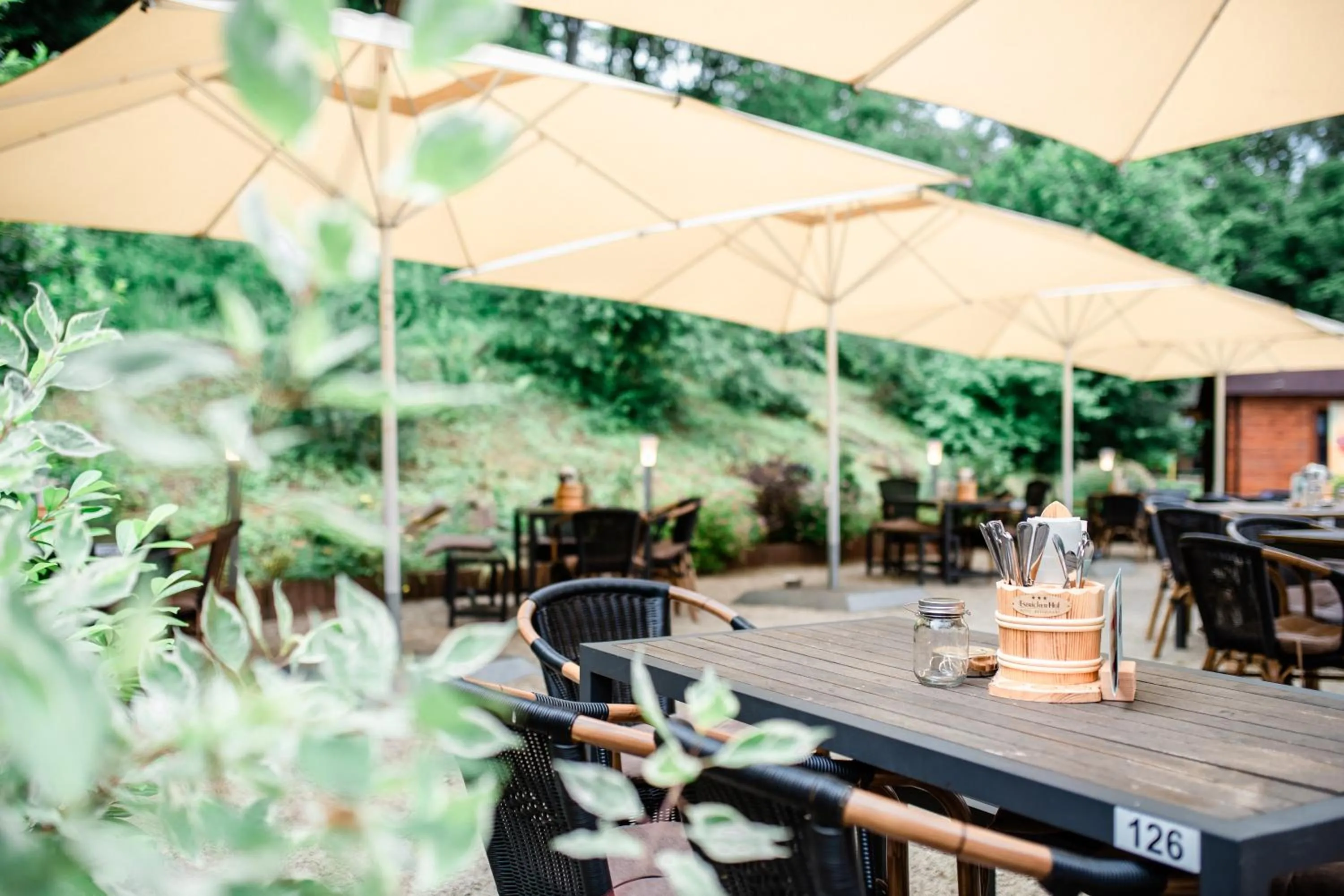 Patio in Hotel Estricher Hof