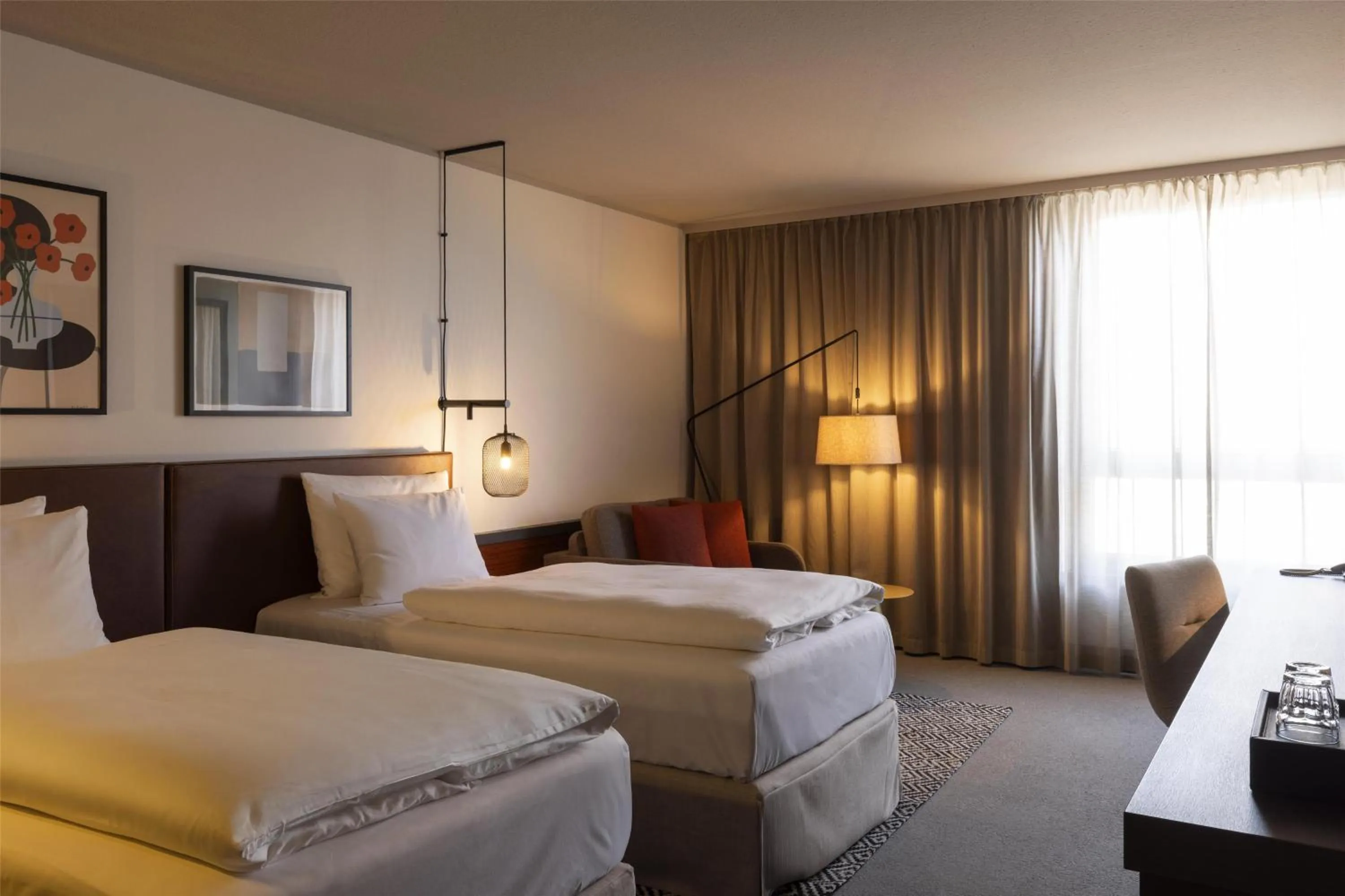 Bedroom, Bed in Scandic Nürnberg Central