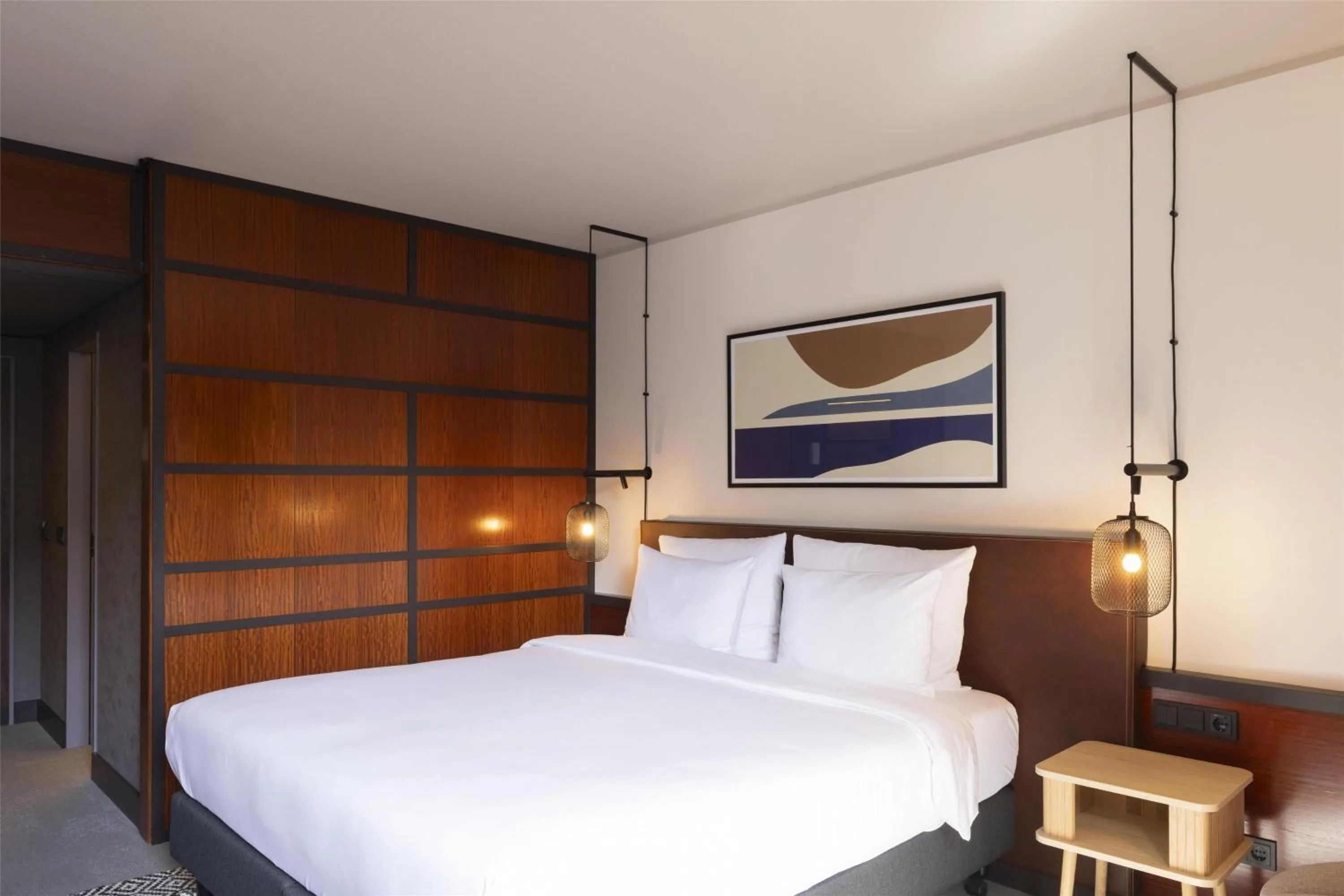 Bedroom, Bed in Scandic Nürnberg Central