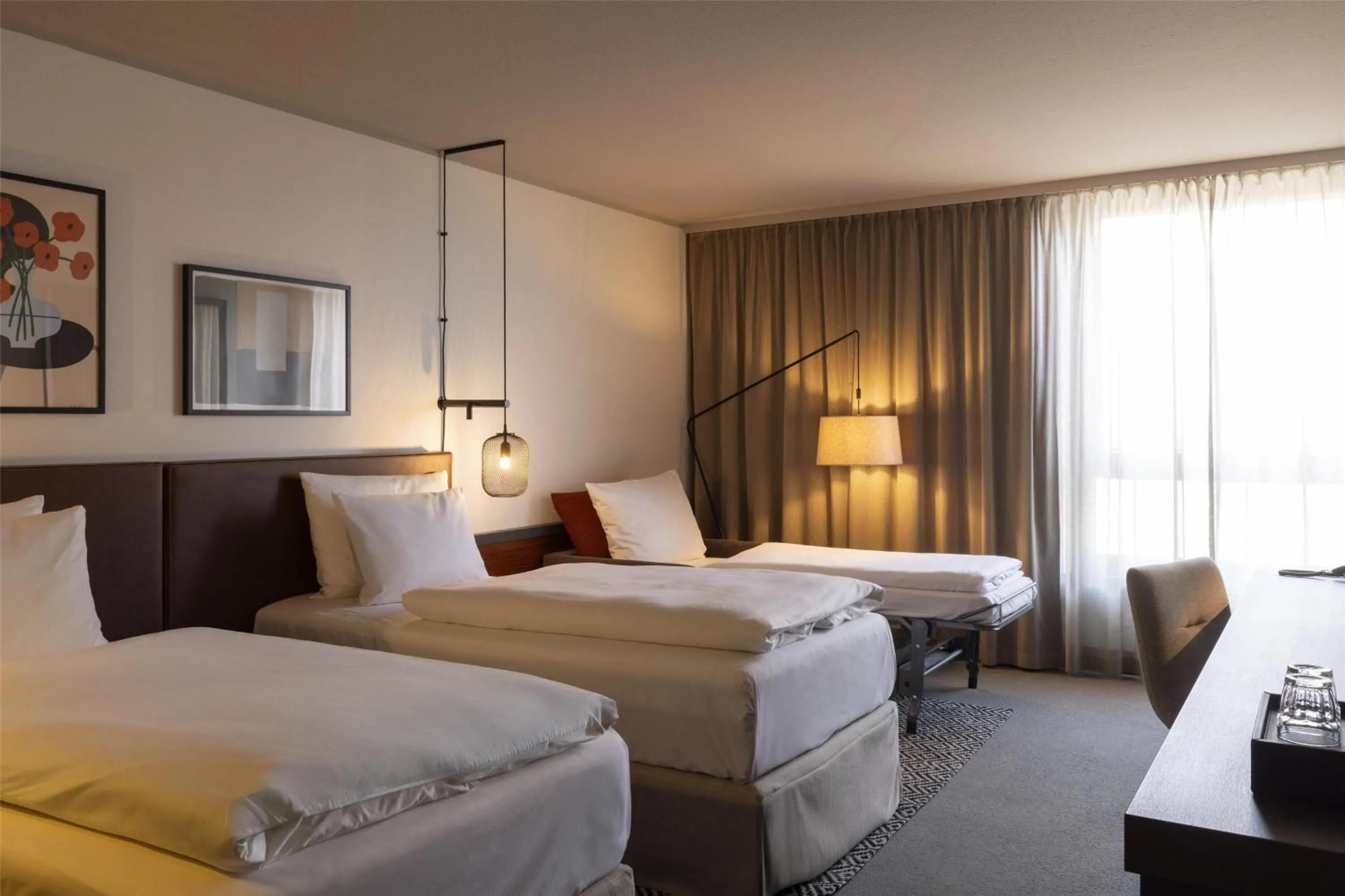 Bedroom, Bed in Scandic Nürnberg Central