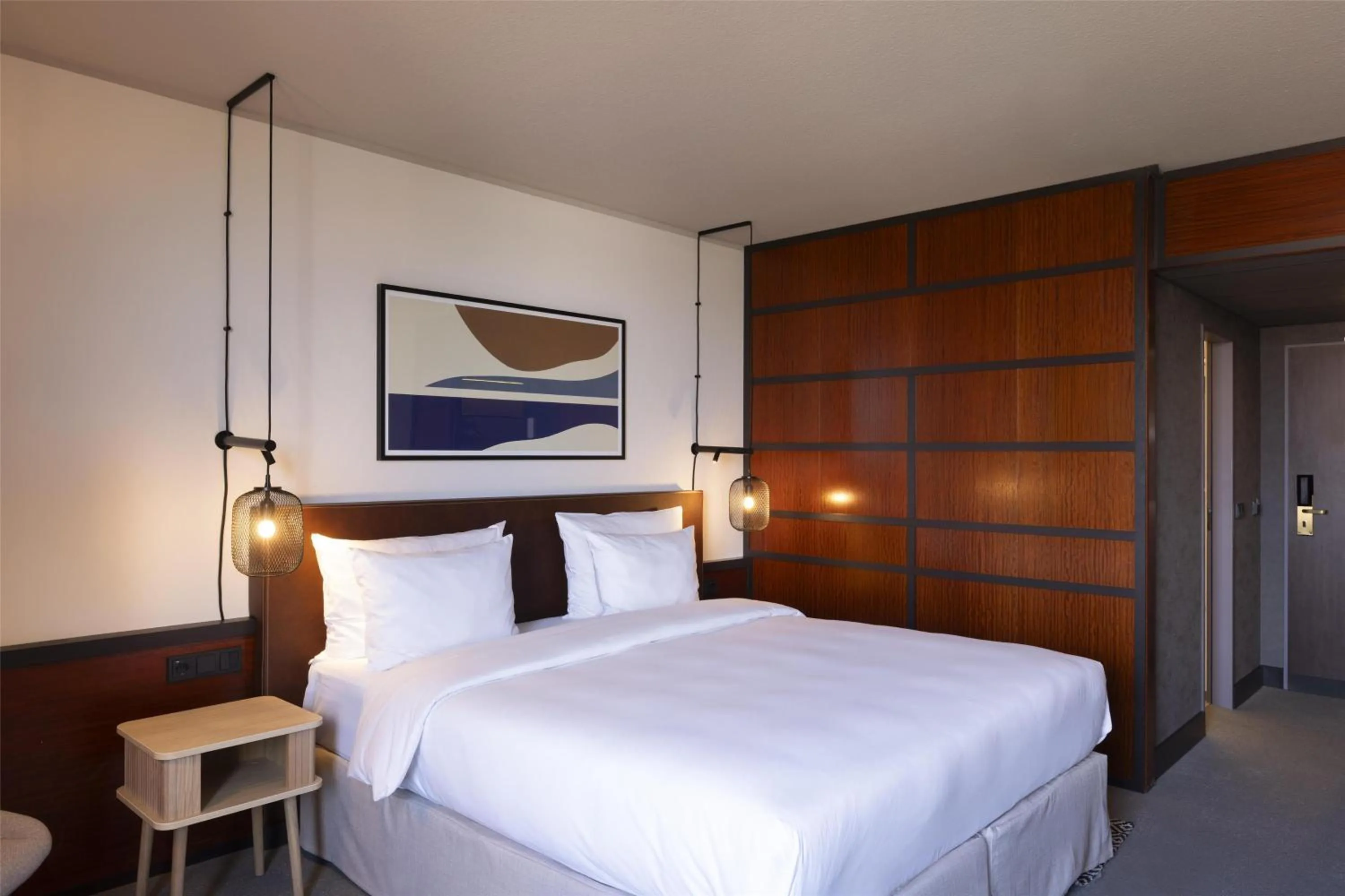 Bedroom, Bed in Scandic Nürnberg Central