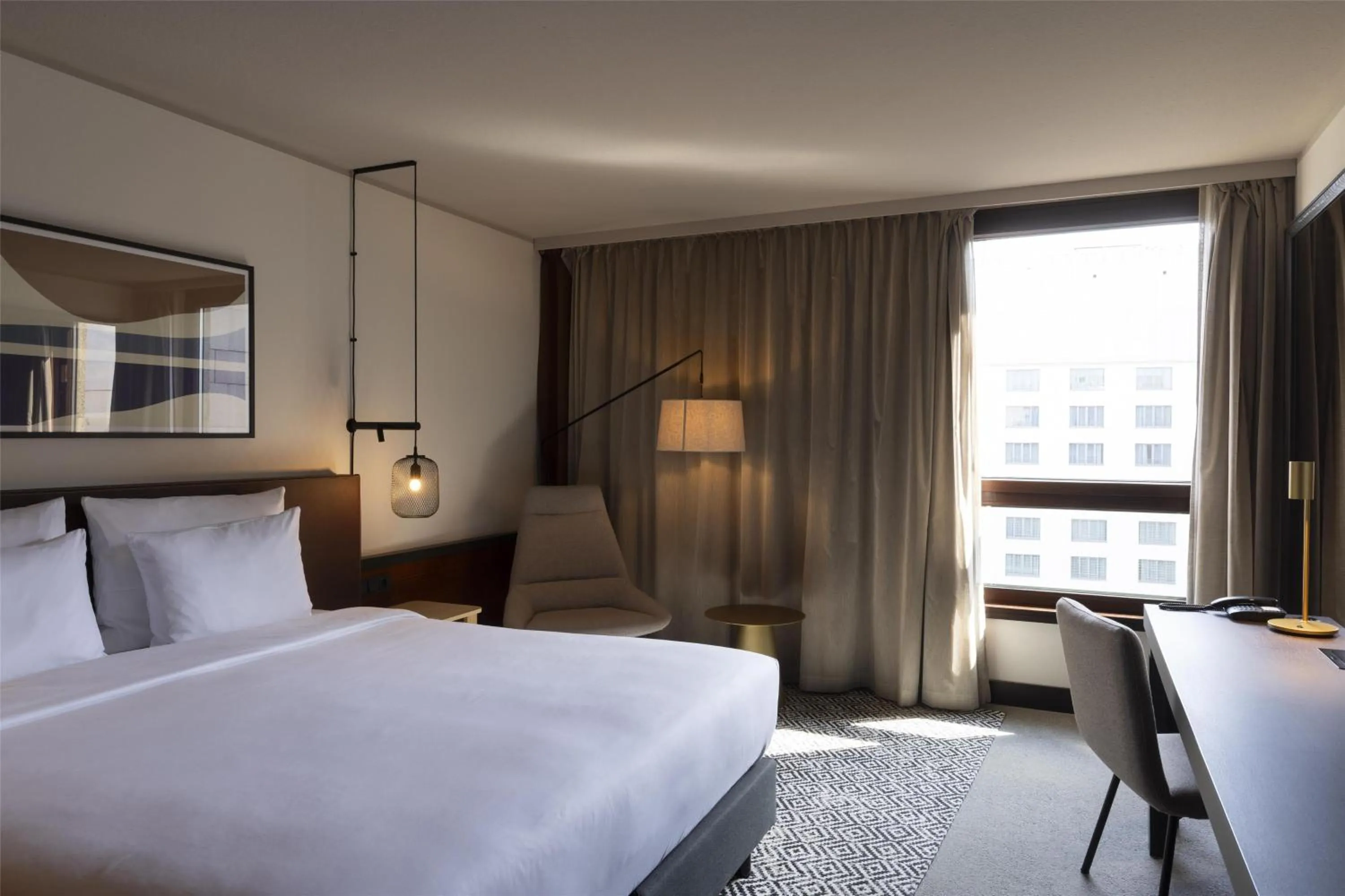 Bedroom, Bed in Scandic Nürnberg Central