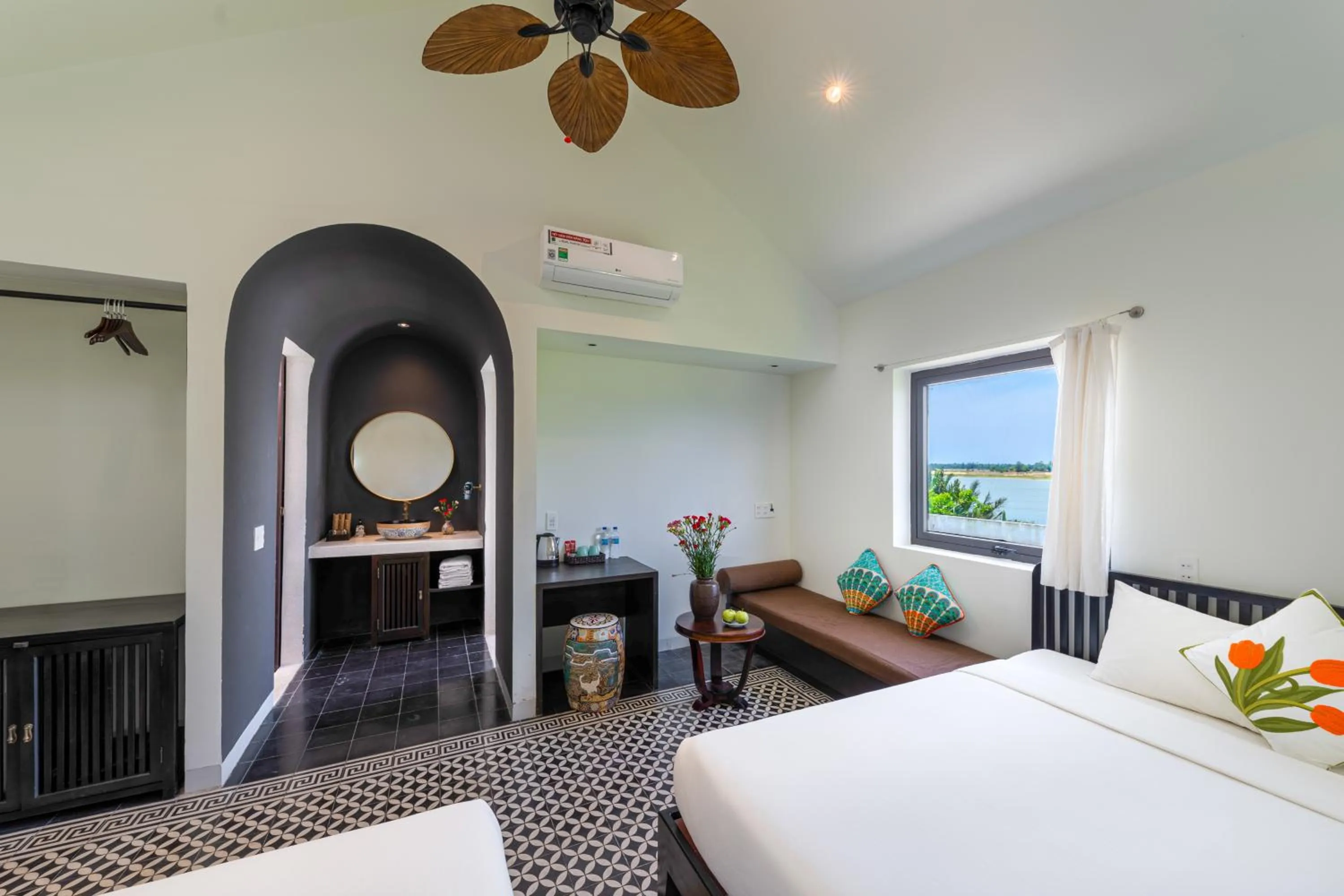 Bedroom, Bed in Hoianoi Villa