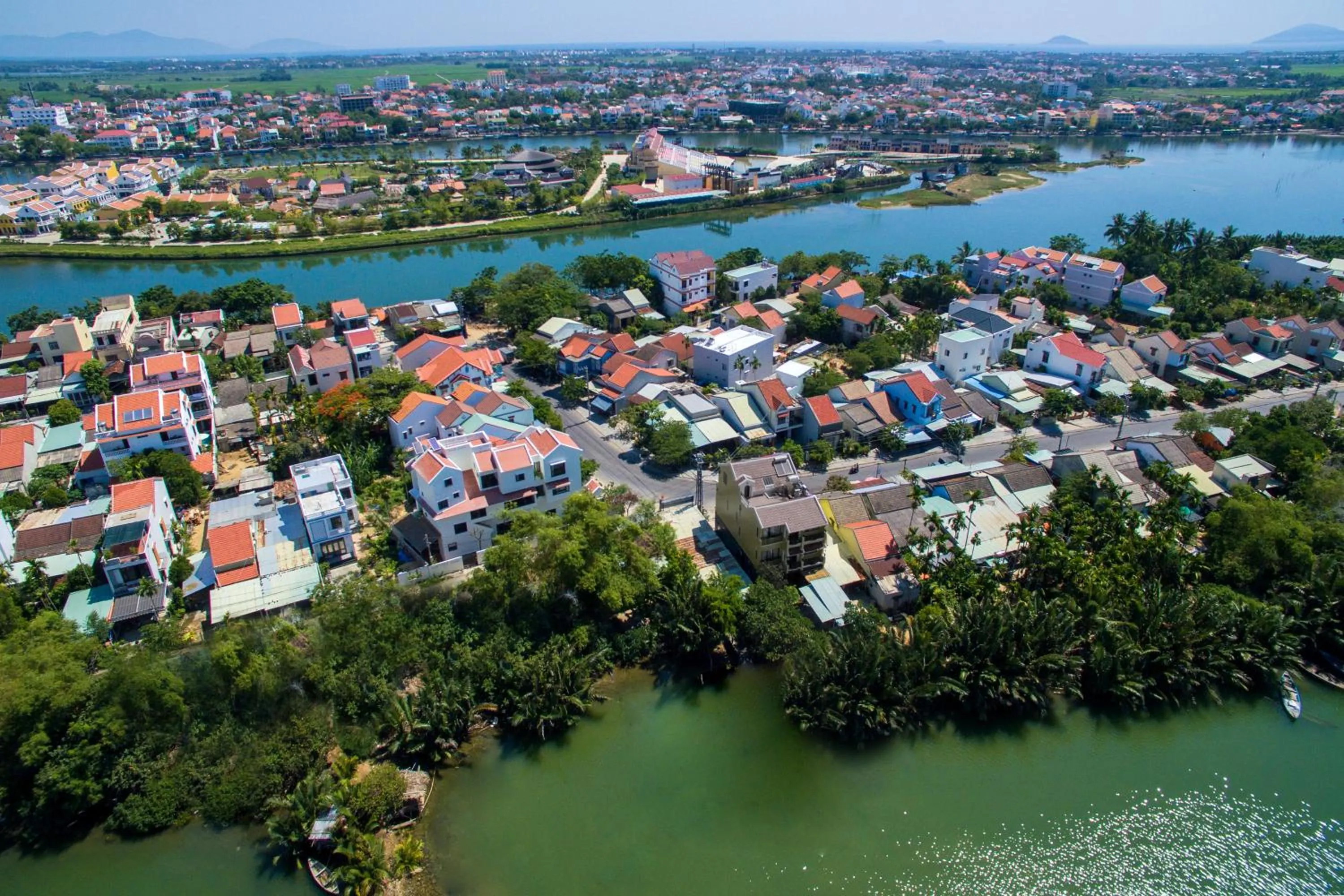 Bird's eye view in Hoianoi Villa
