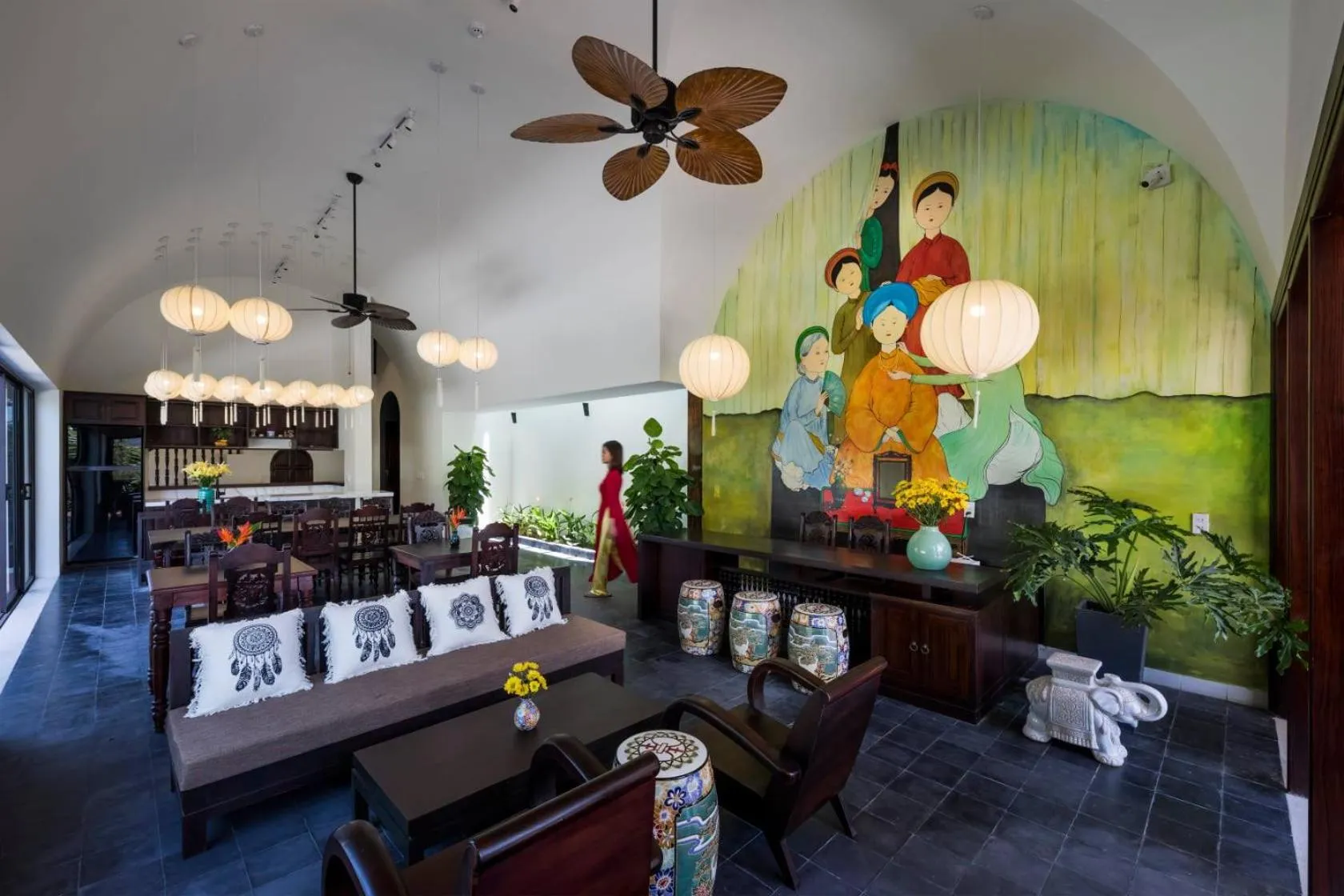 Lobby or reception in Hoianoi Villa