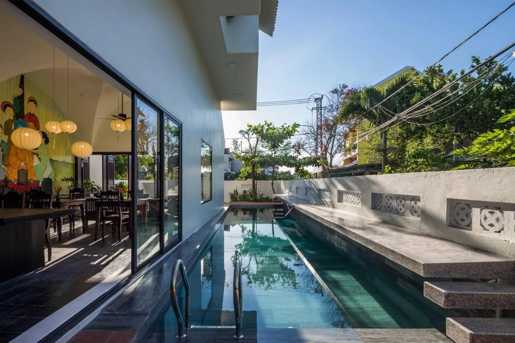 Pool view in Hoianoi Villa