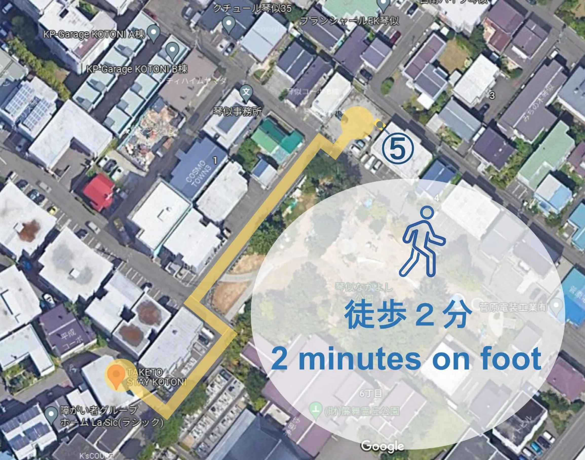 Parking in TAKETO STAY Kotoni