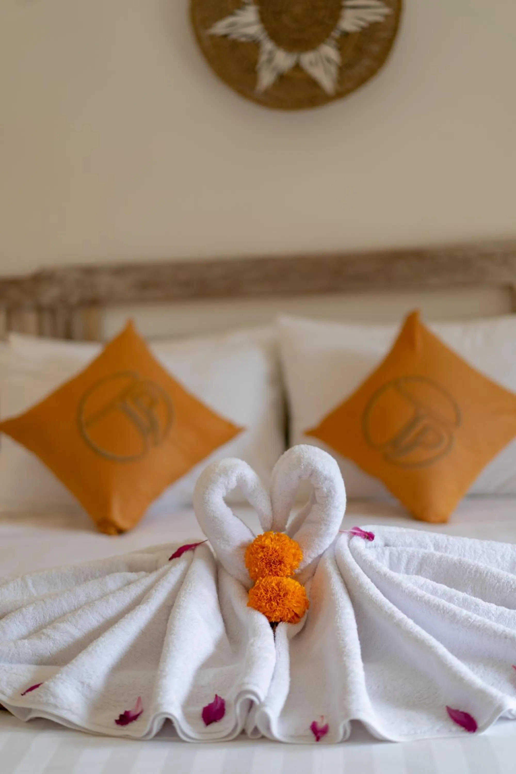 Bed in The Pulau Bungalow