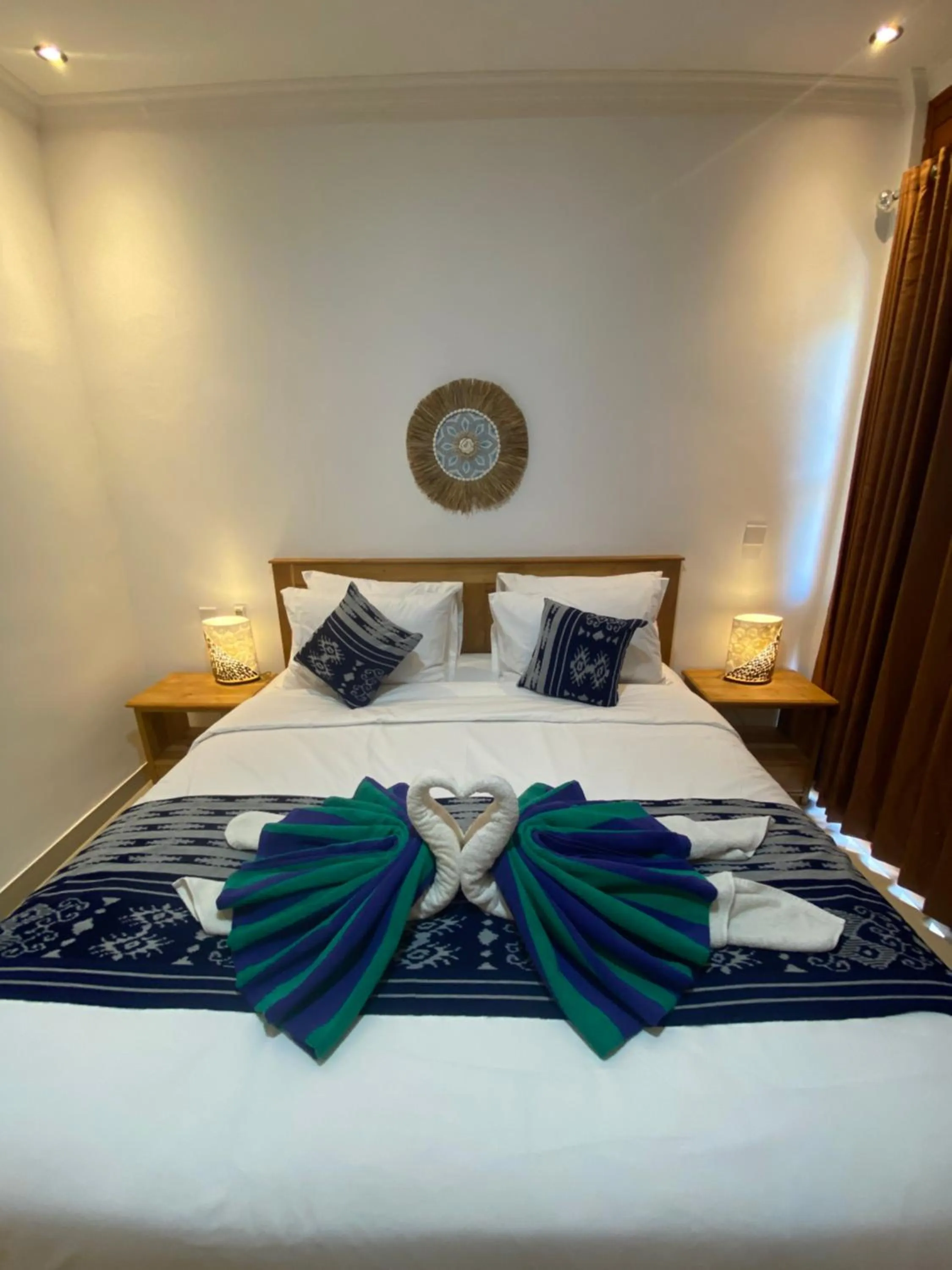 Bed in The Pulau Bungalow