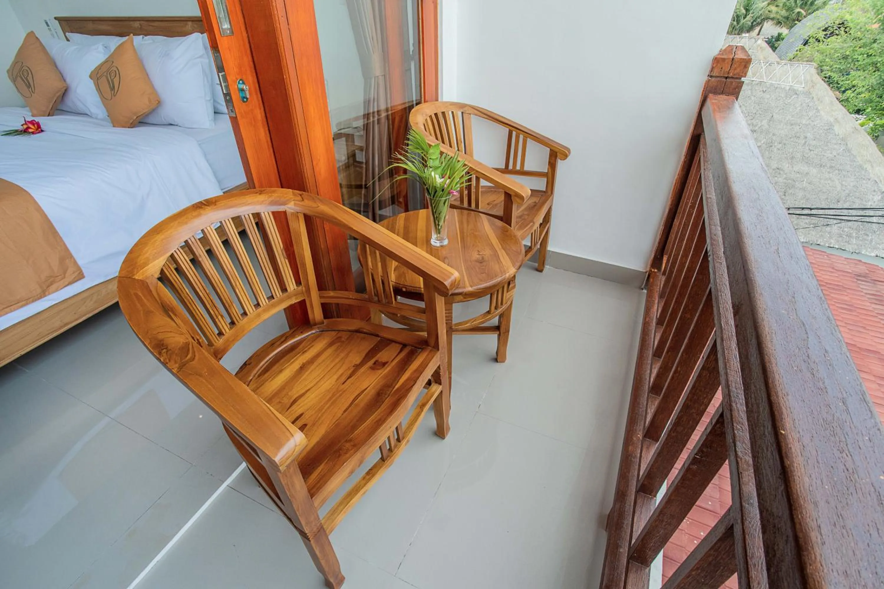 Bed in The Pulau Bungalow