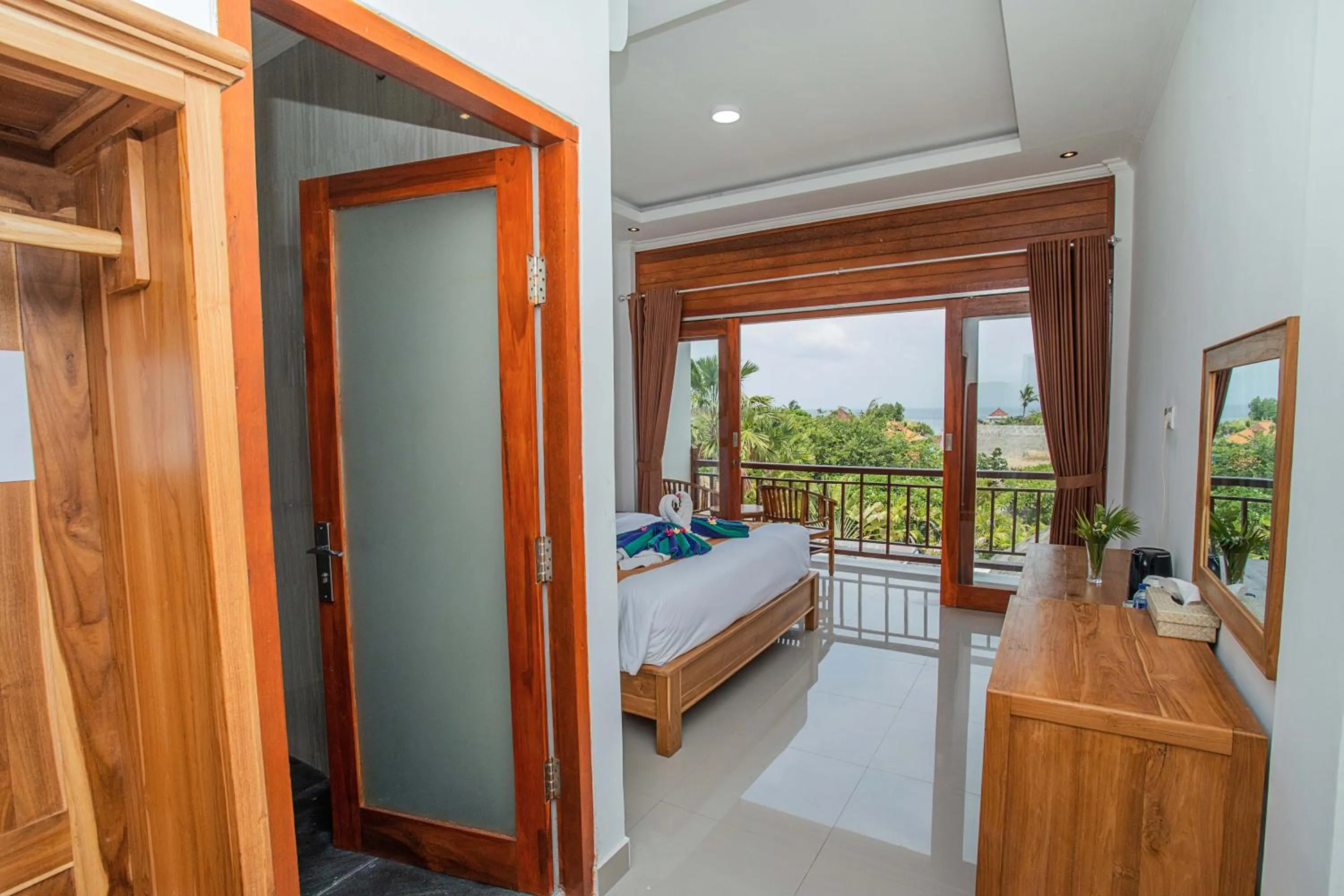 Bed in The Pulau Bungalow