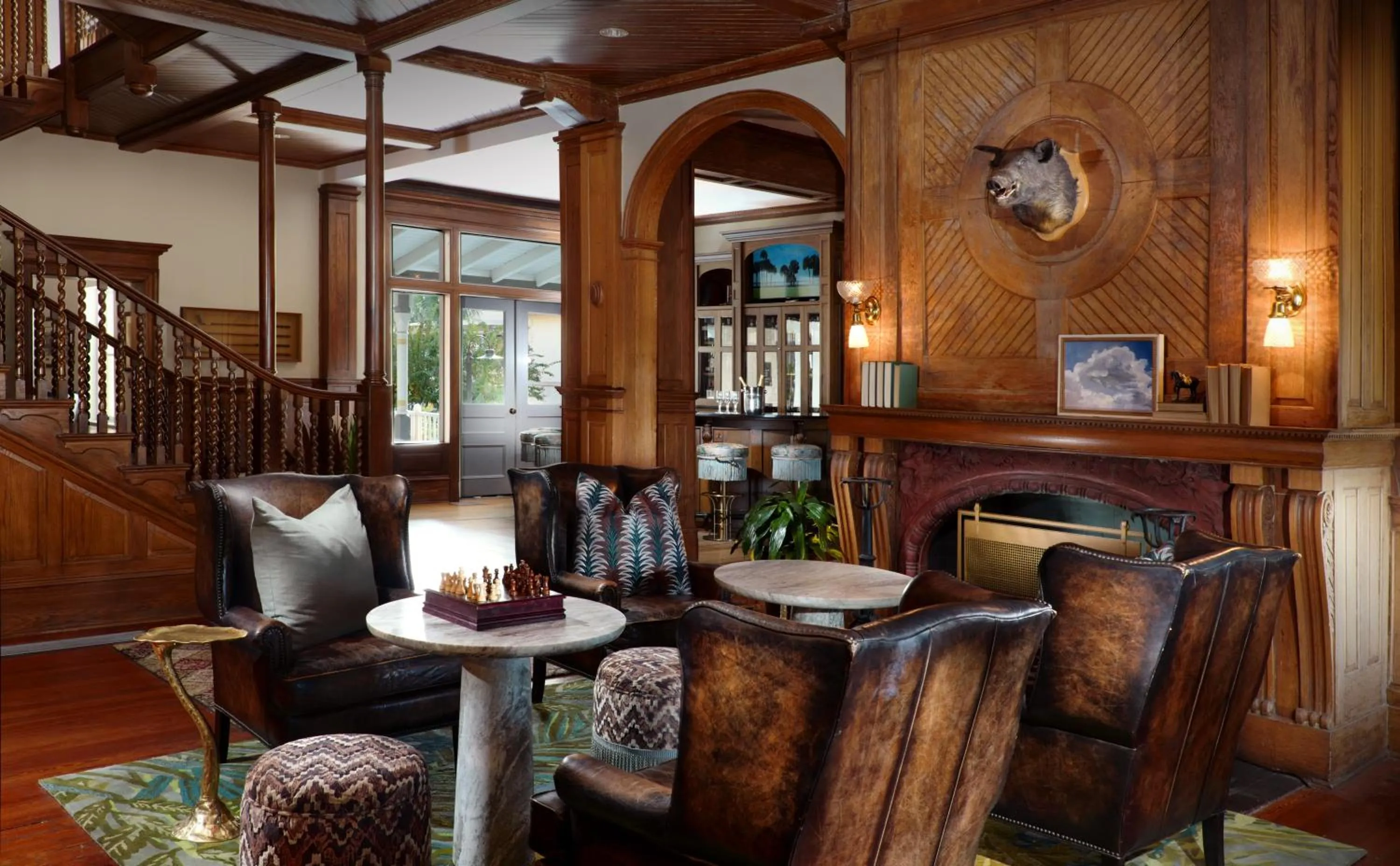Seating area in Jekyll Island Club Resort