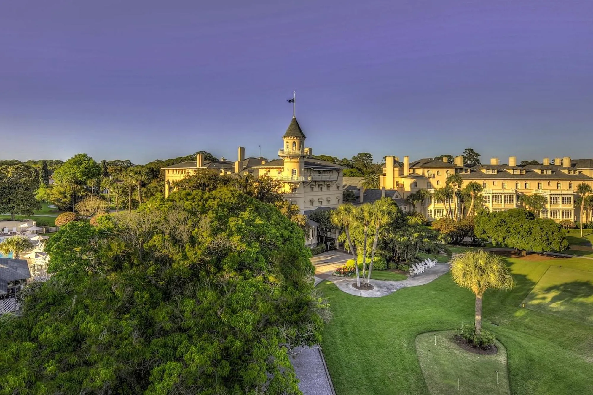 Bird's eye view in Jekyll Island Club Resort