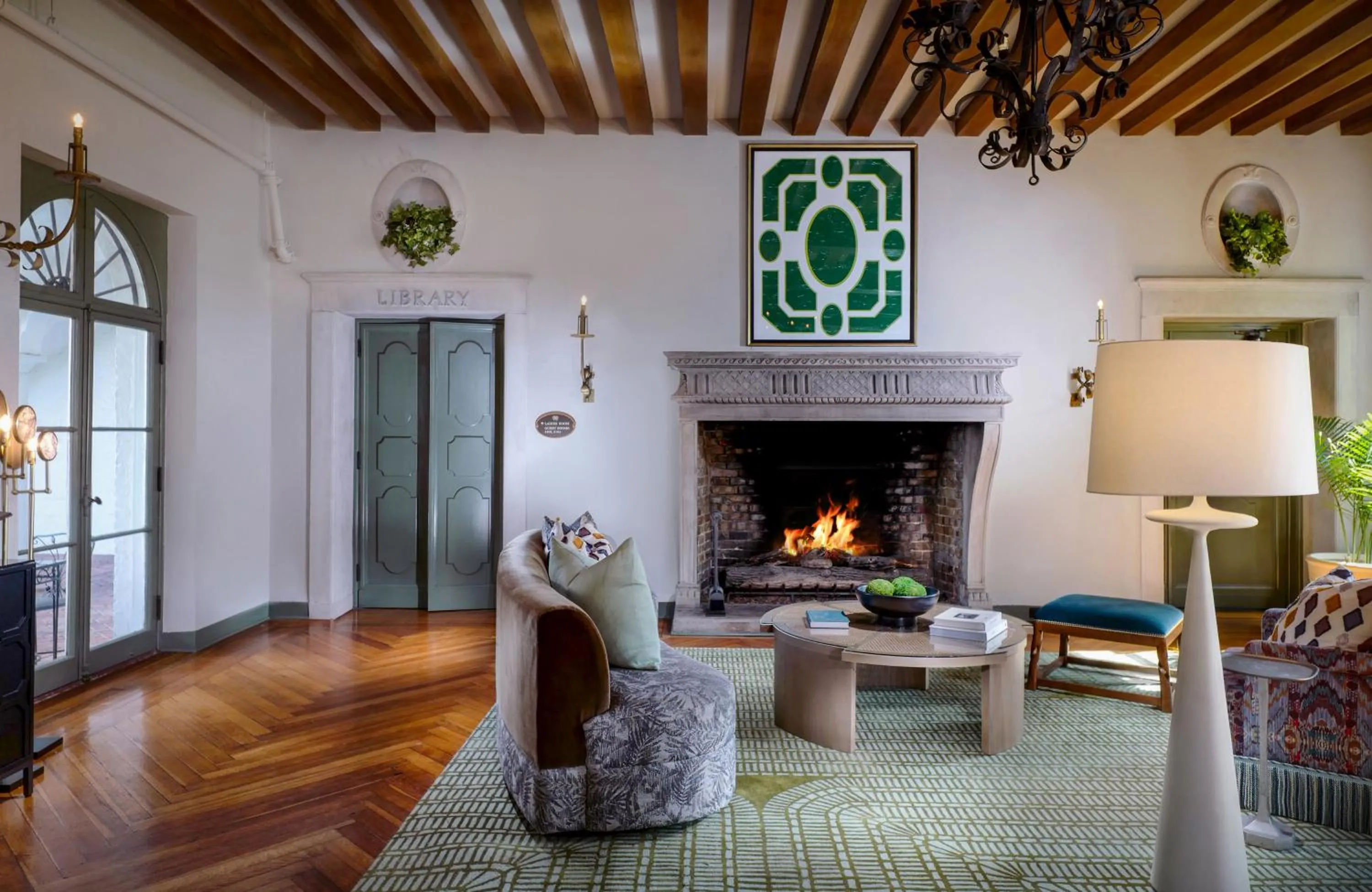 Seating area in Jekyll Island Club Resort