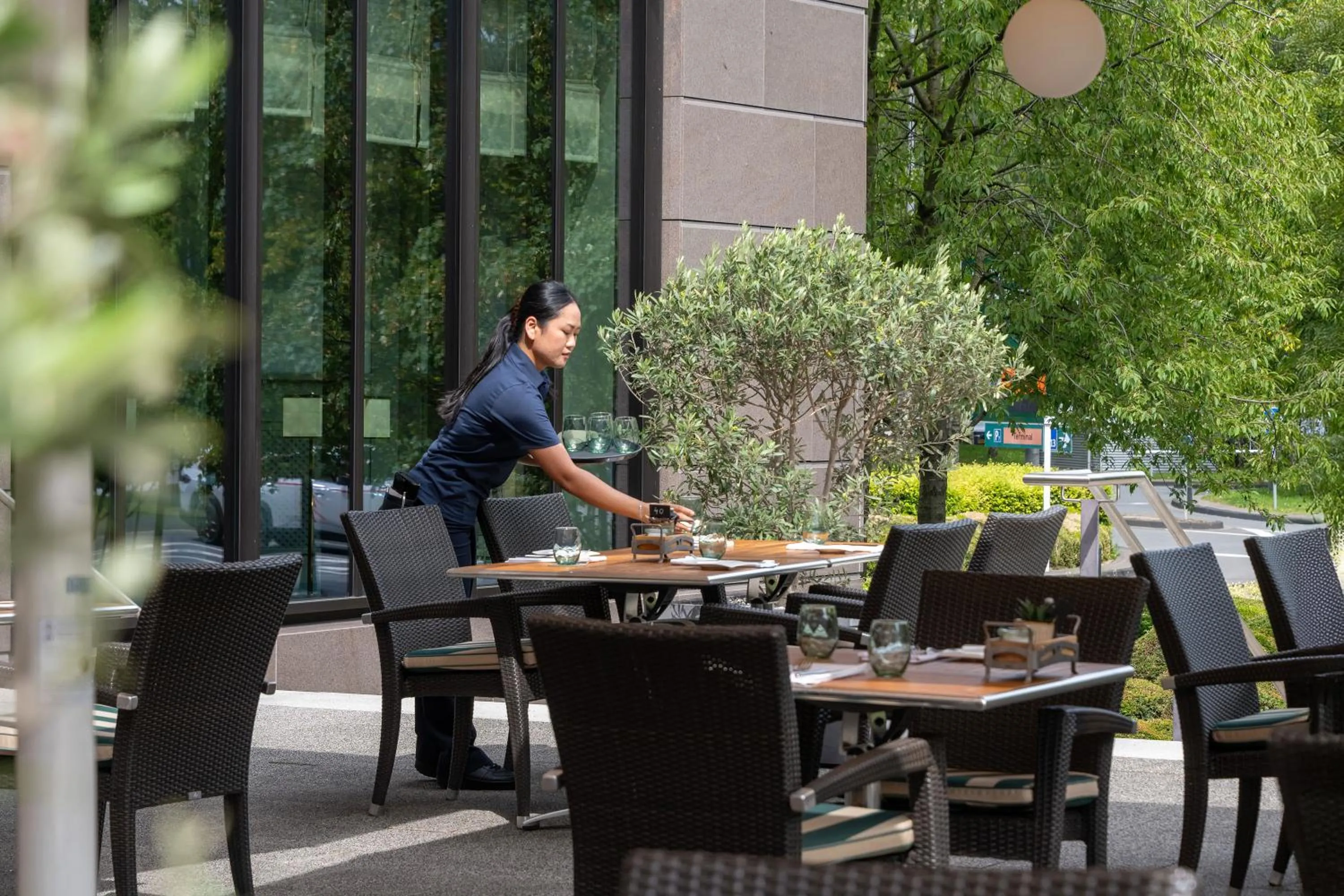 Balcony/Terrace in Maritim Hotel Düsseldorf