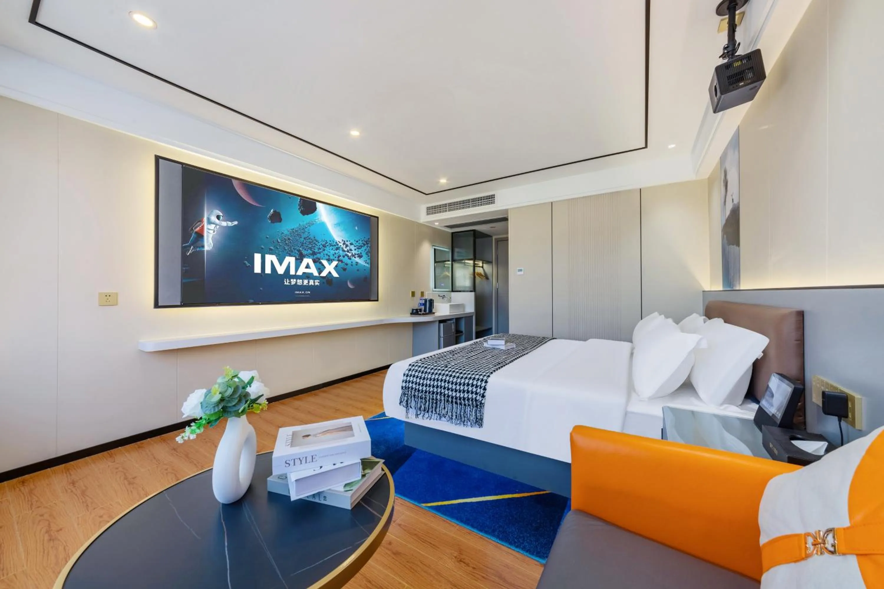 Bedroom, Bed in Xinghe Yuezhi S Hotel to Guangzhou Yuexiu Park Railway Station Subway station