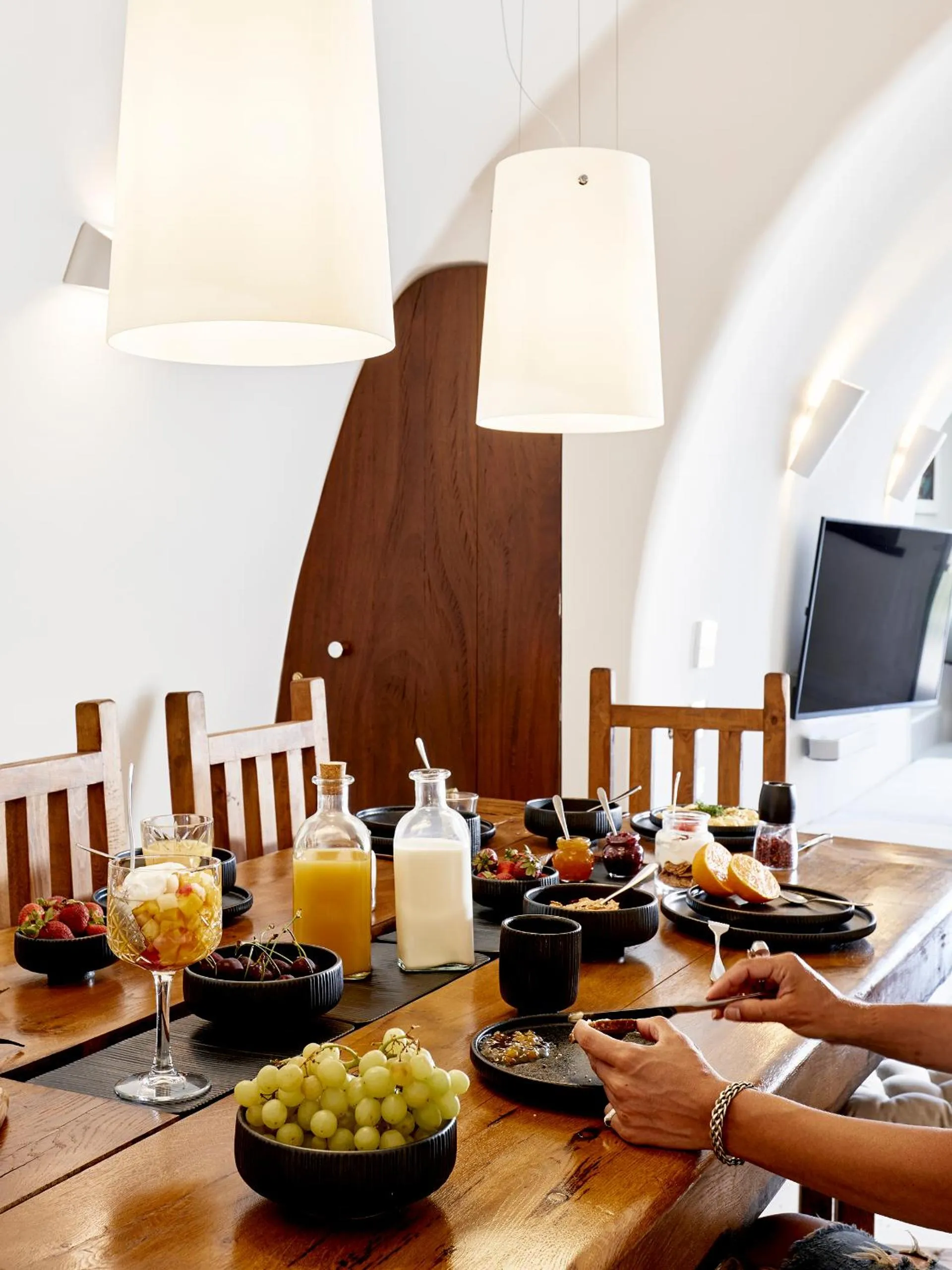 Food and drinks in Luxury Villa Blue Dome Santorini