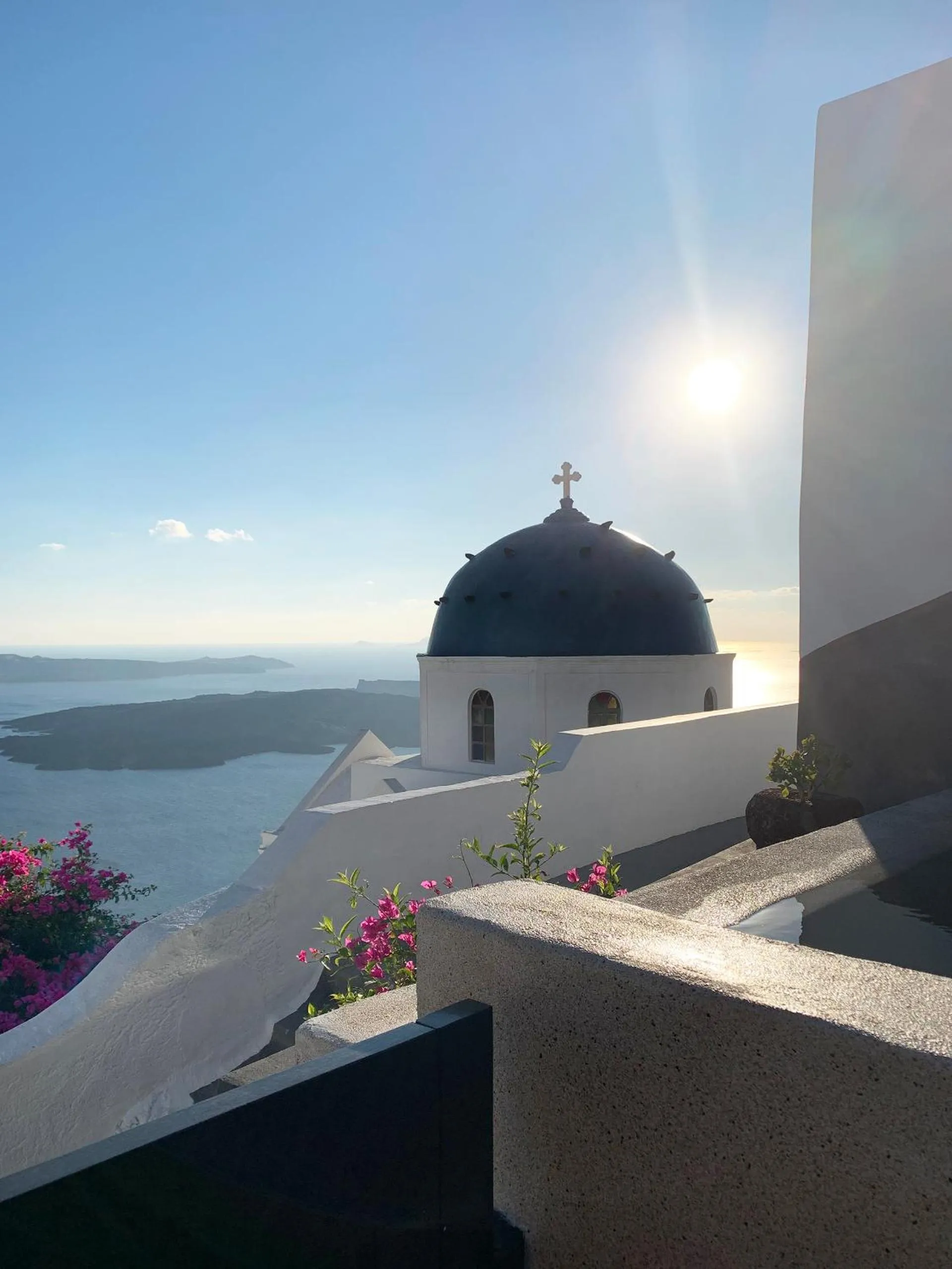 Facade/entrance in Luxury Villa Blue Dome Santorini