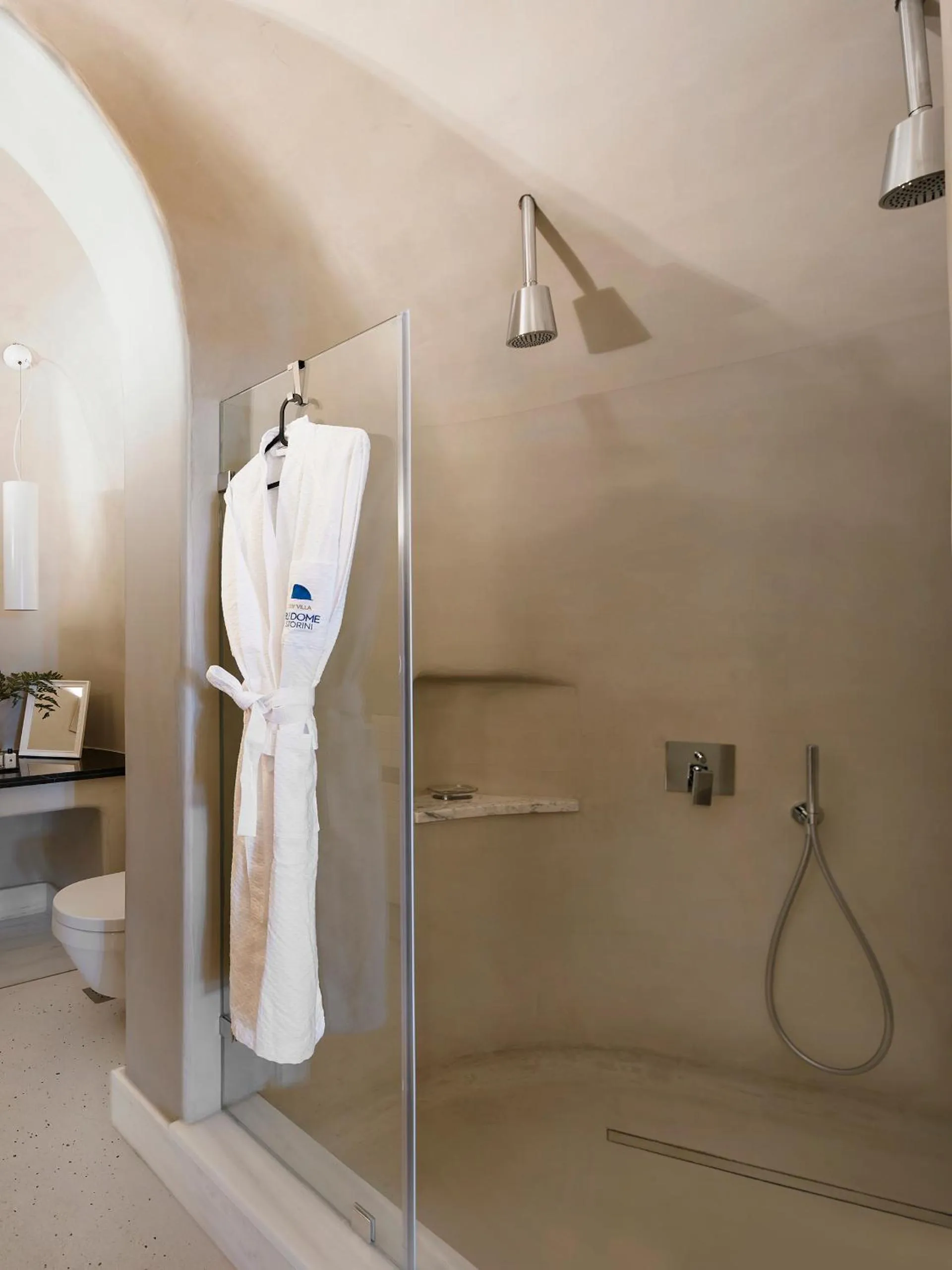 Shower in Luxury Villa Blue Dome Santorini