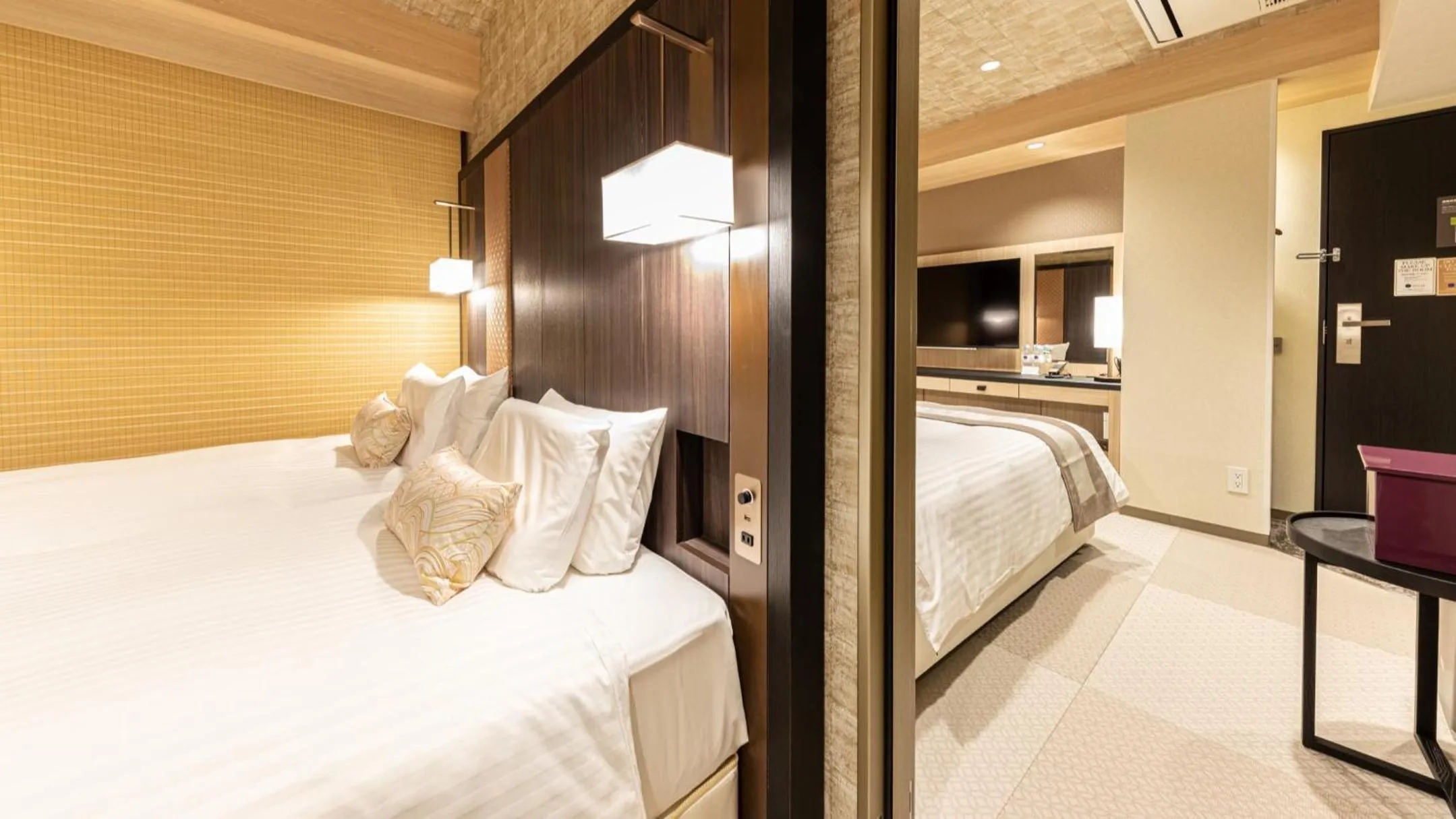 Bed in Hotel Musse Kyoto Shijo Kawaramachi Meitetsu