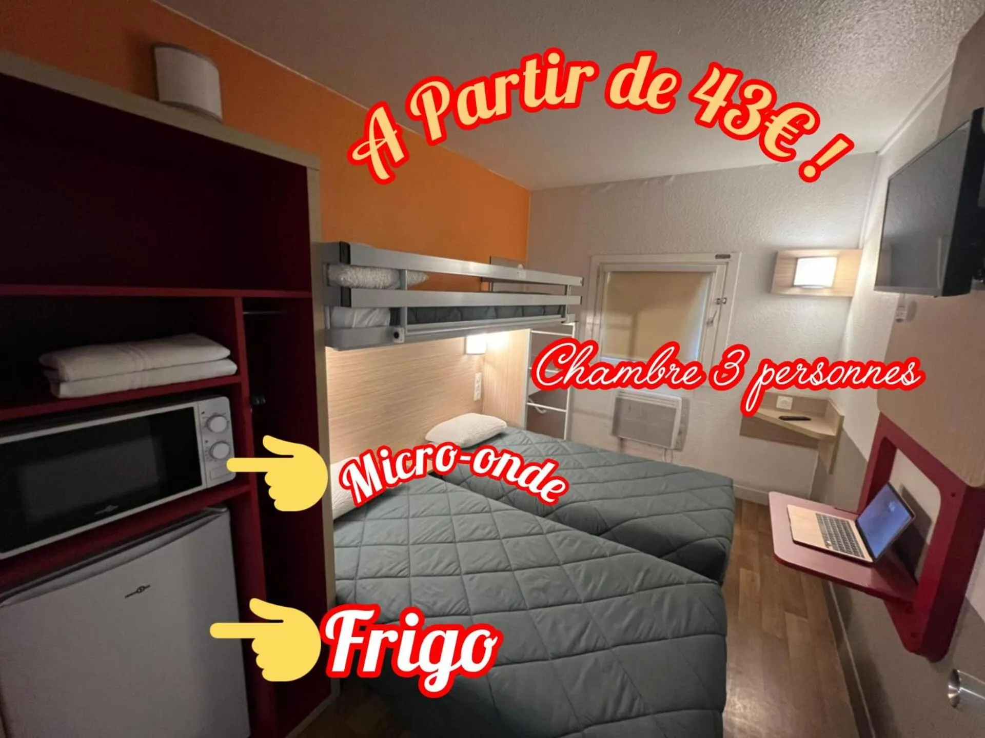 Photo of the whole room in Premiere Classe Arras - Tilloy Les Mofflaine