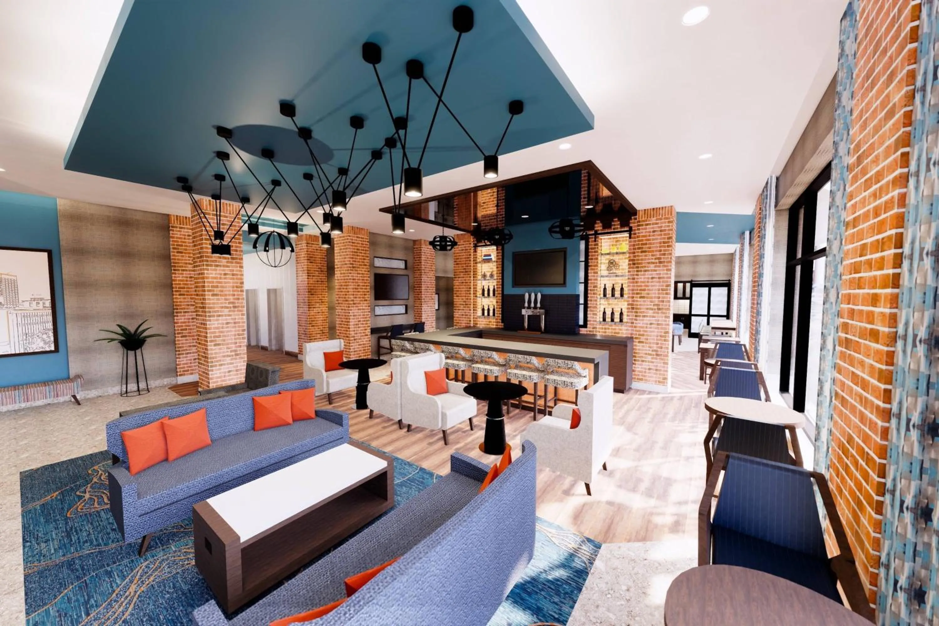 Lounge or bar in Residence Inn by Marriott Manchester Downtown