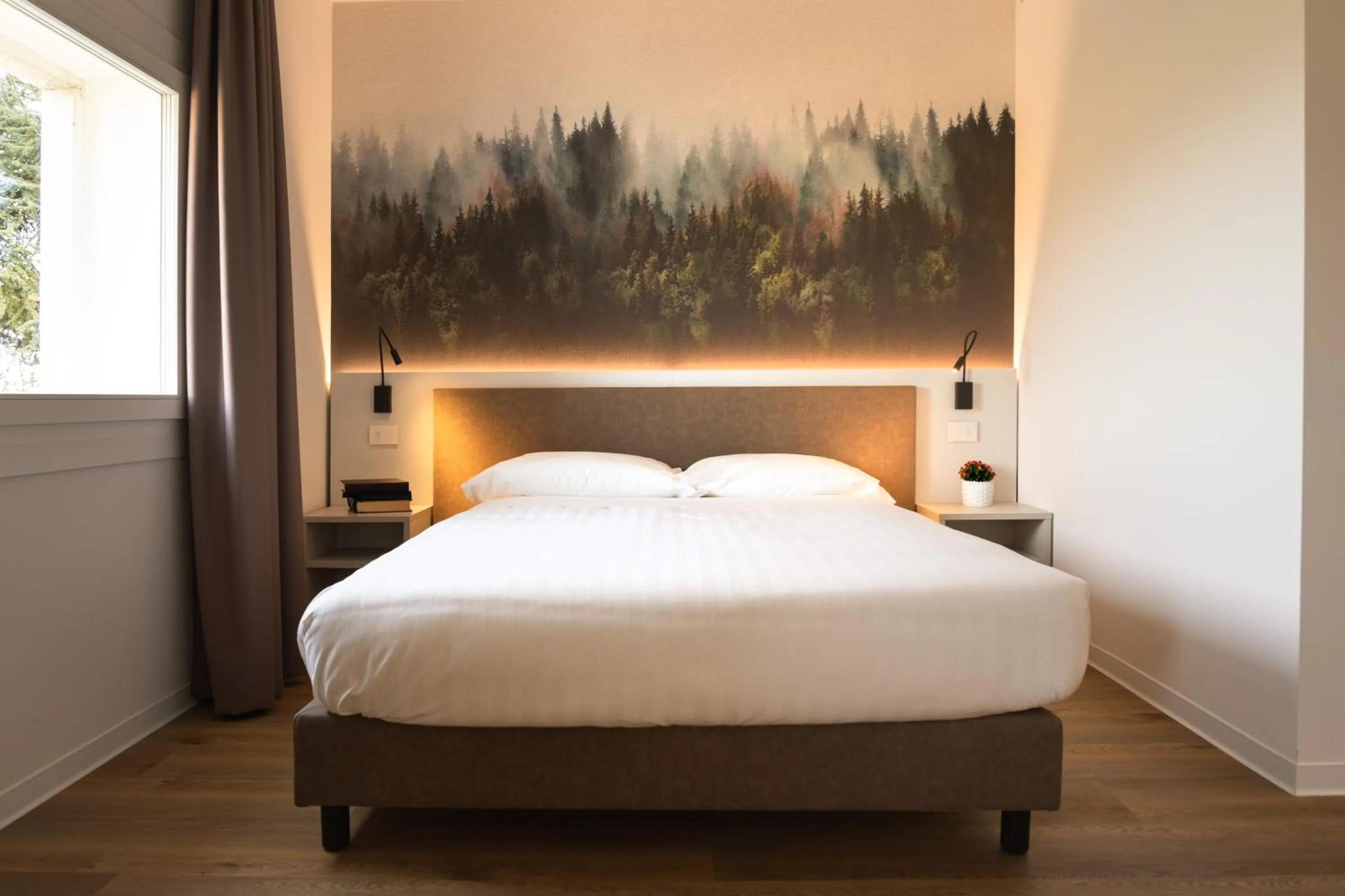 Bedroom, Bed in Hotel Villa I Pini