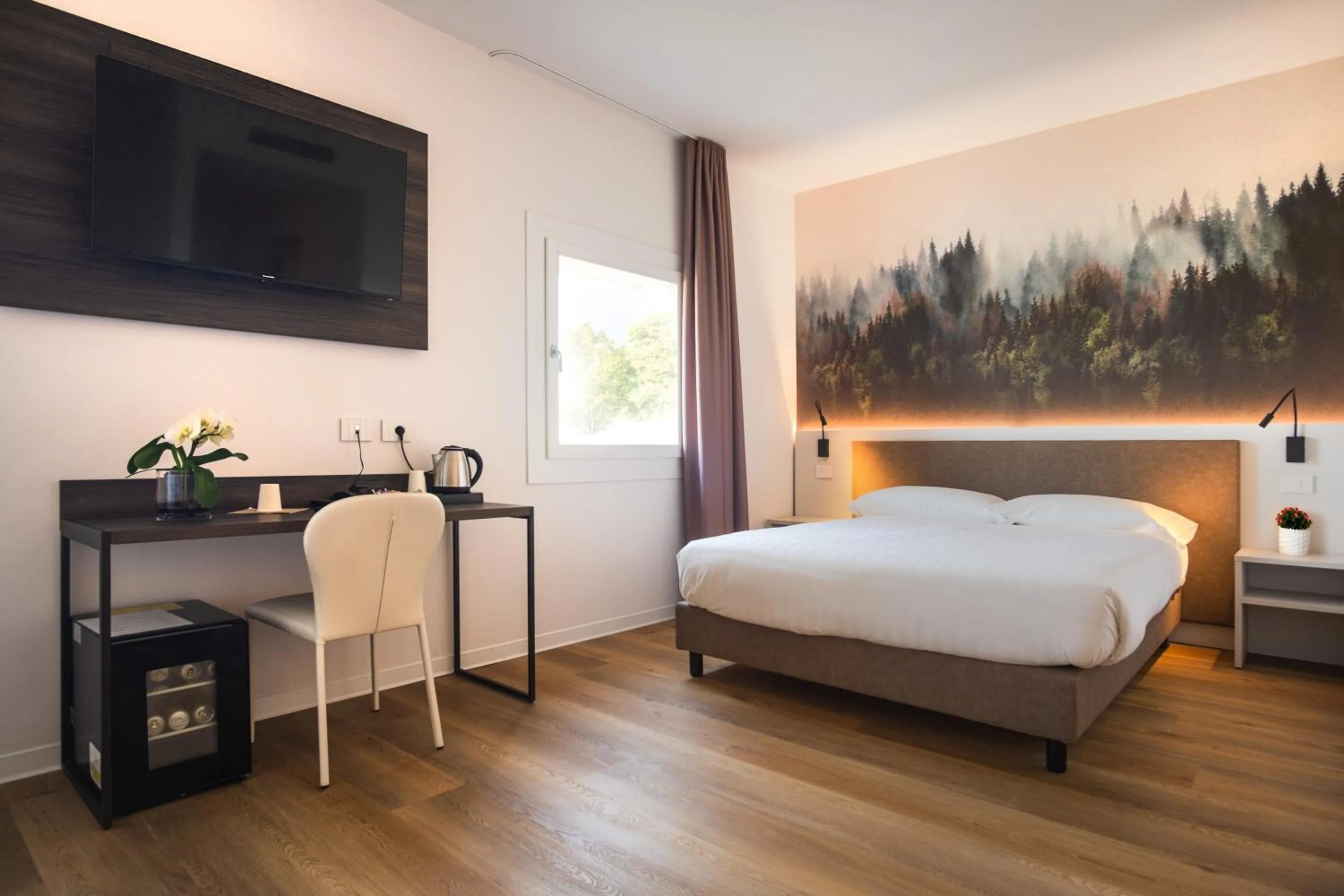 Bedroom, Bed in Hotel Villa I Pini