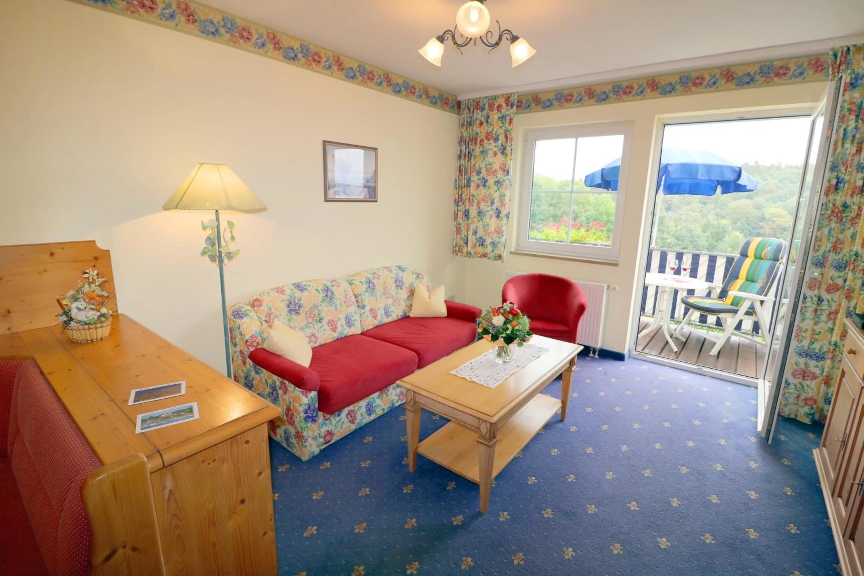 Balcony/Terrace in Ferienwohnung Zur Hopfenkönigin