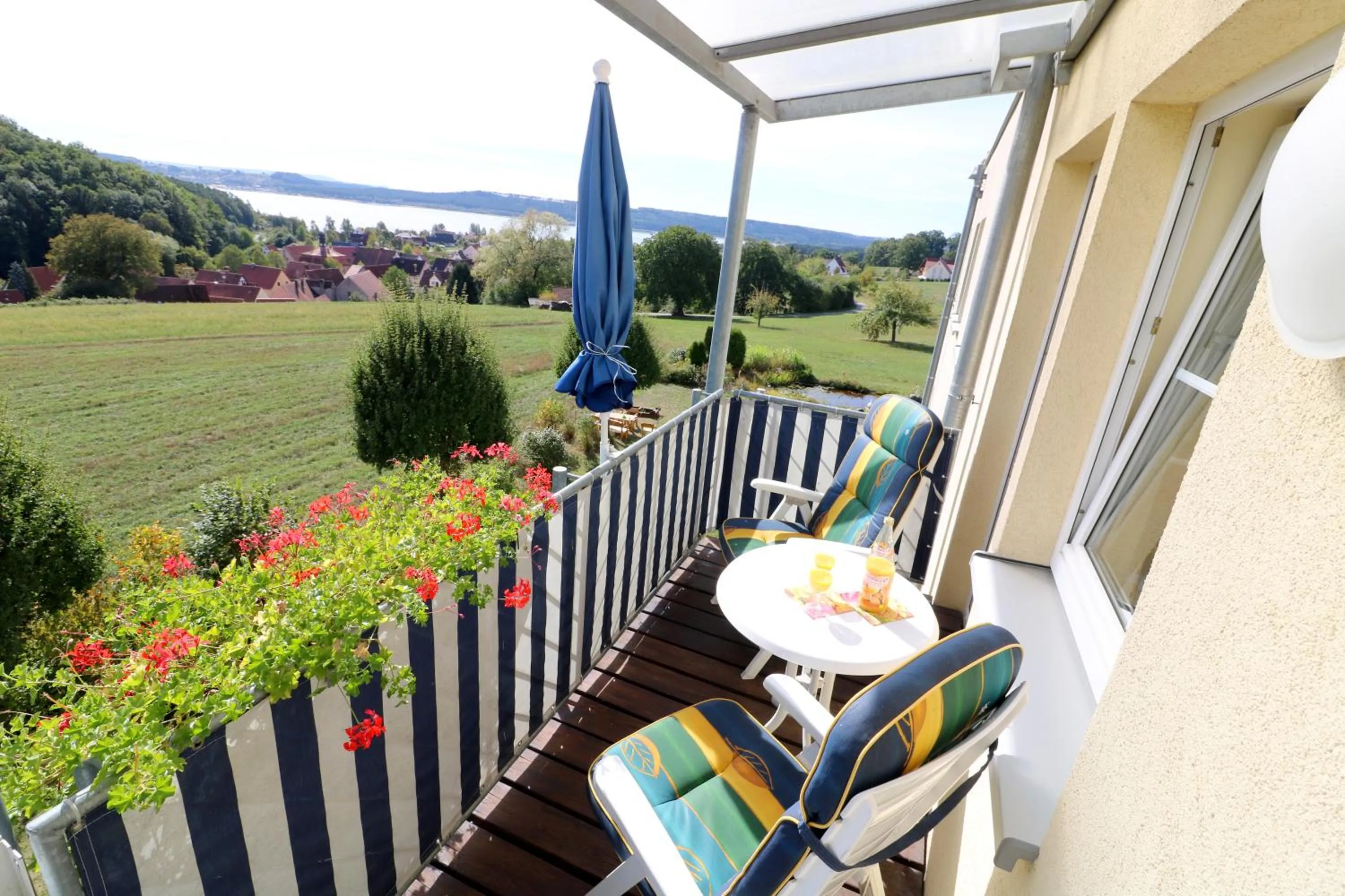 Balcony/Terrace in Ferienwohnung Zur Hopfenkönigin