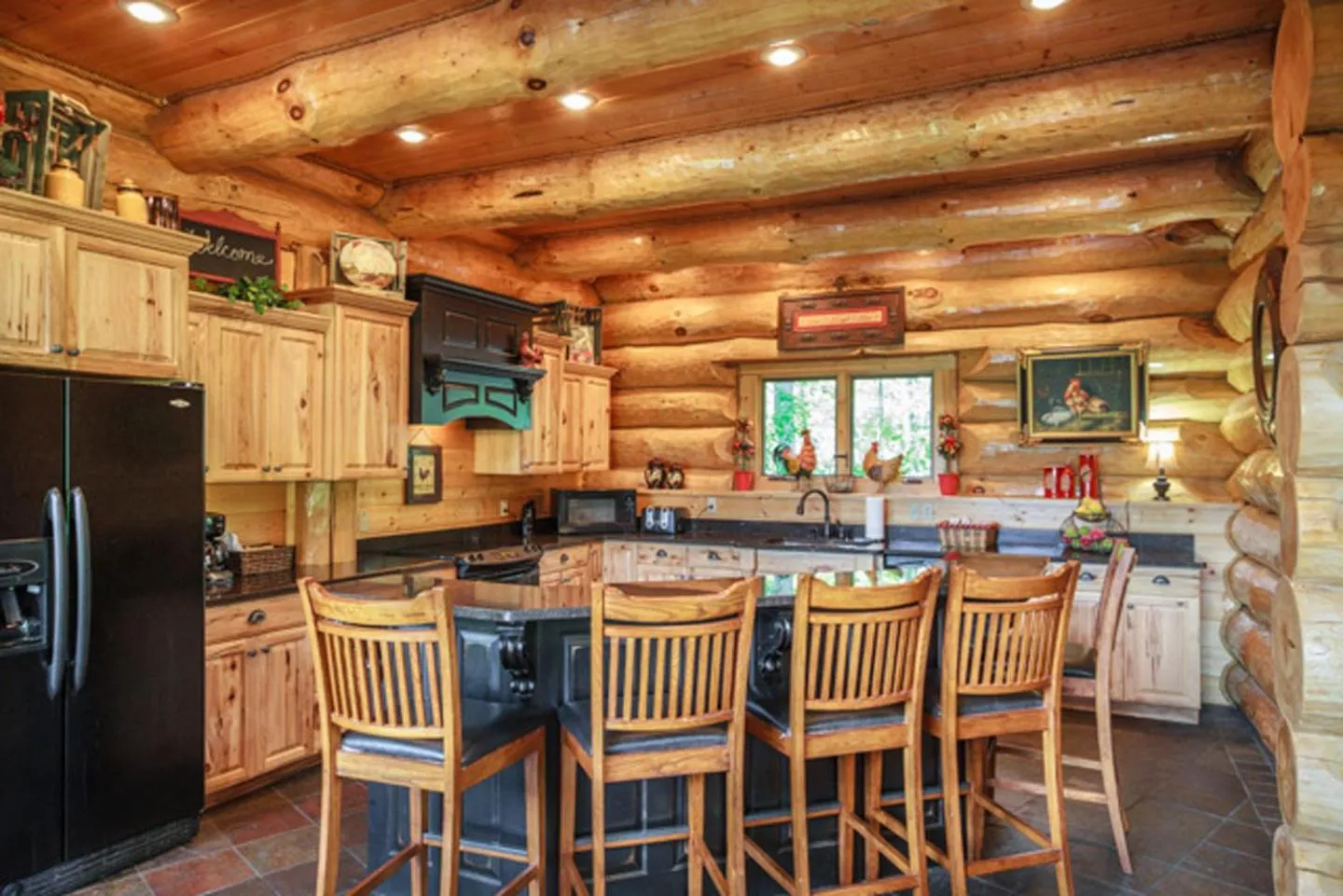Coffee/tea facilities in Big Bear Ridge Lodge - Breathtaking mountain views and private forest scenes in amazing large log cabin