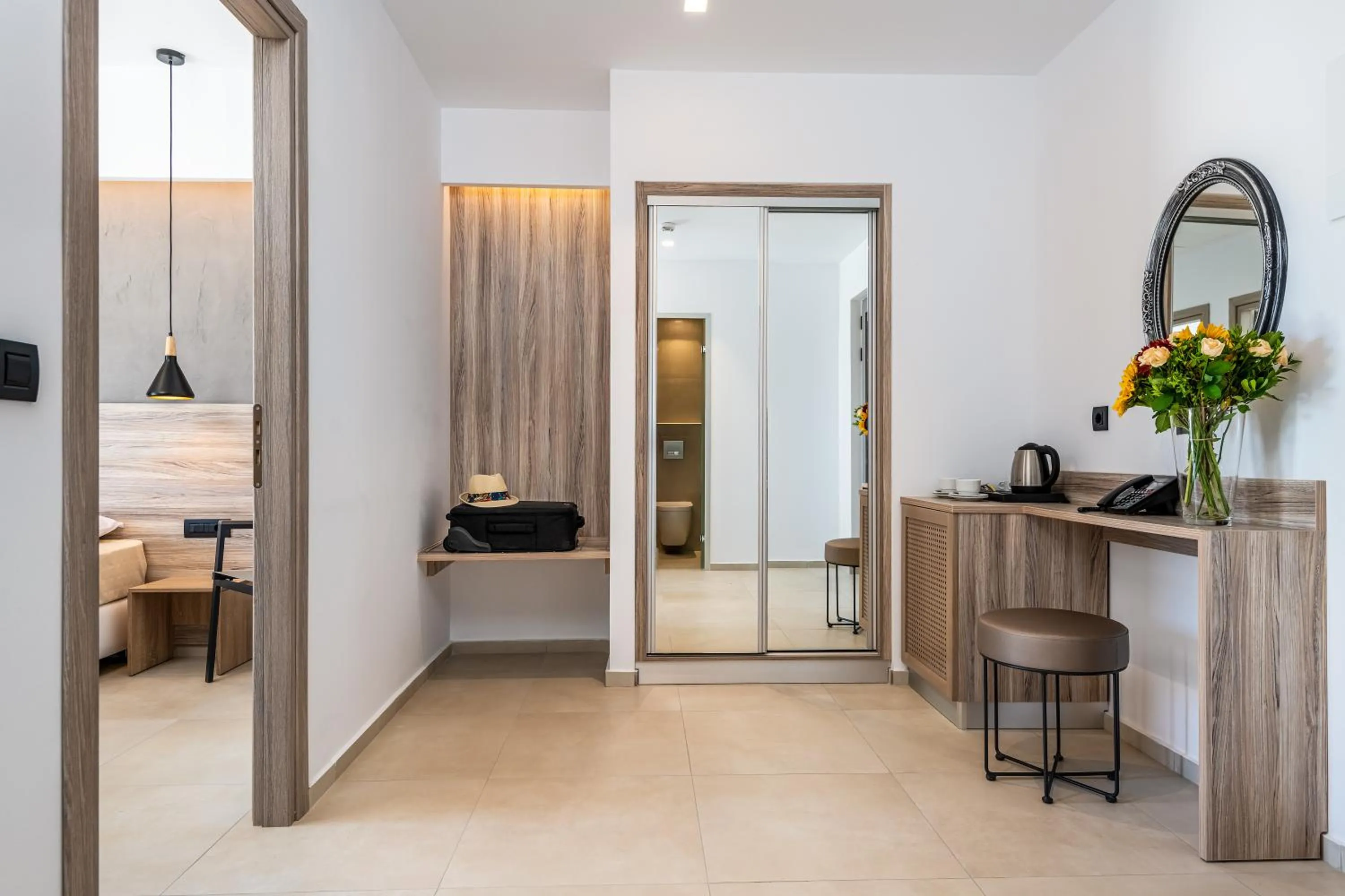 Seating area, Bed in ONEIRO Boutique Hotel