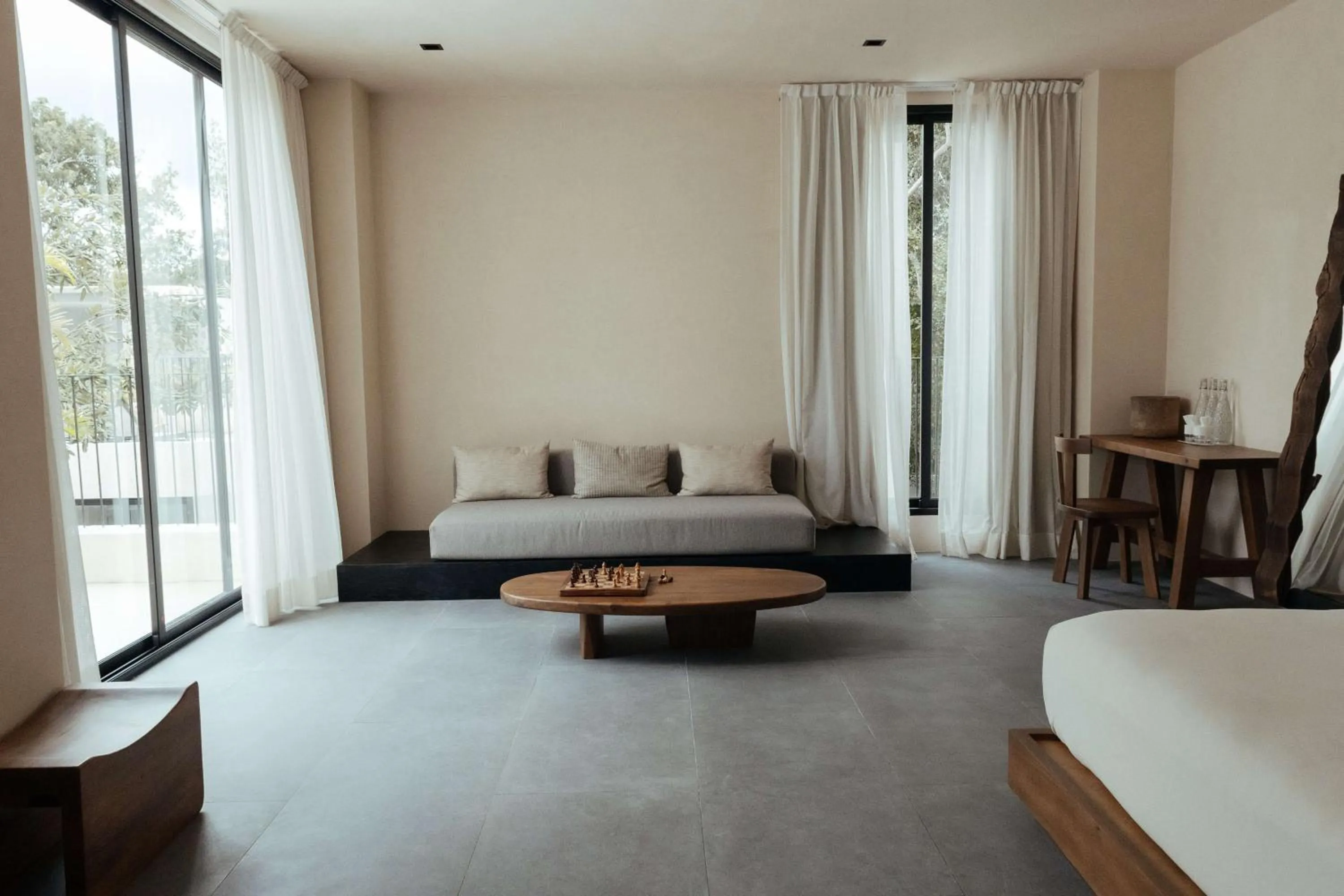 Seating area, Bed in Jashita Tulum Luxury Villas